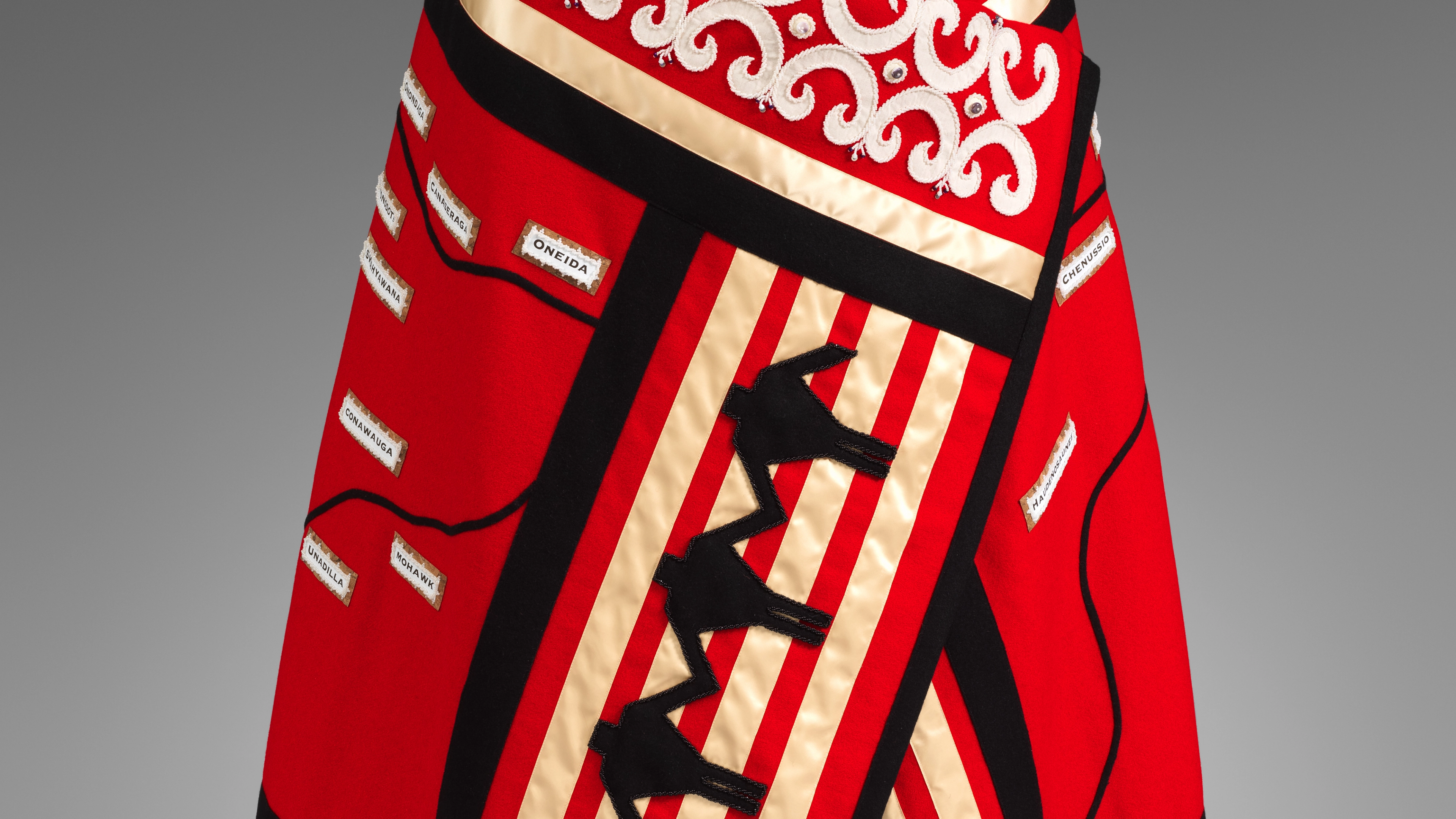 Detail of "The Homelands, Haudenosaunee Women’s Blanket"