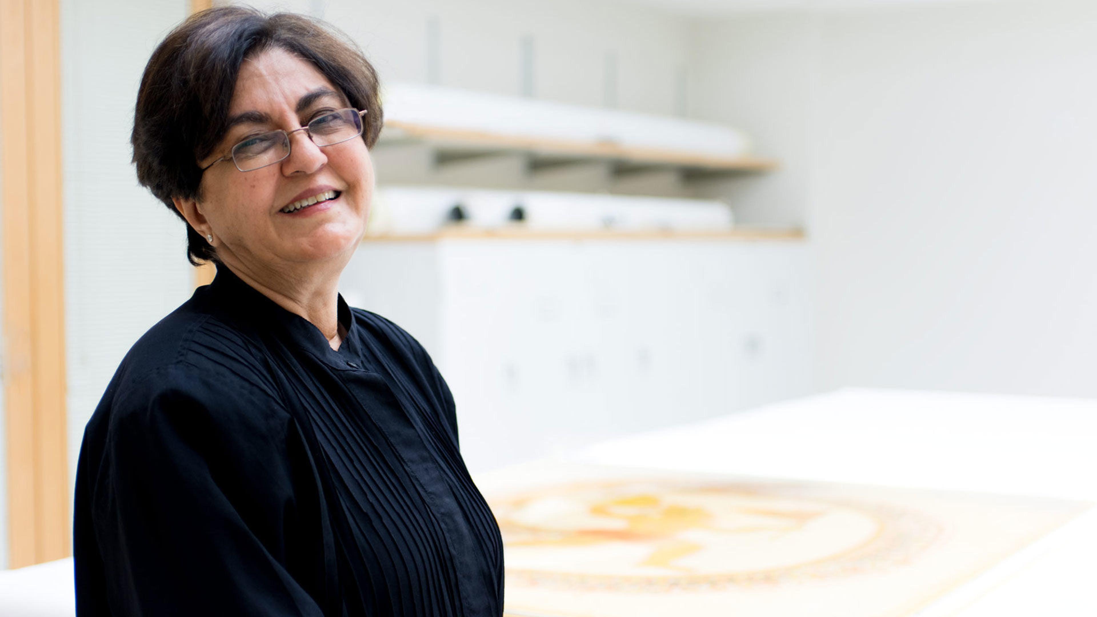Nalini Malani on "Hanuman Bearing the Mountaintop with Medicinal Herbs"