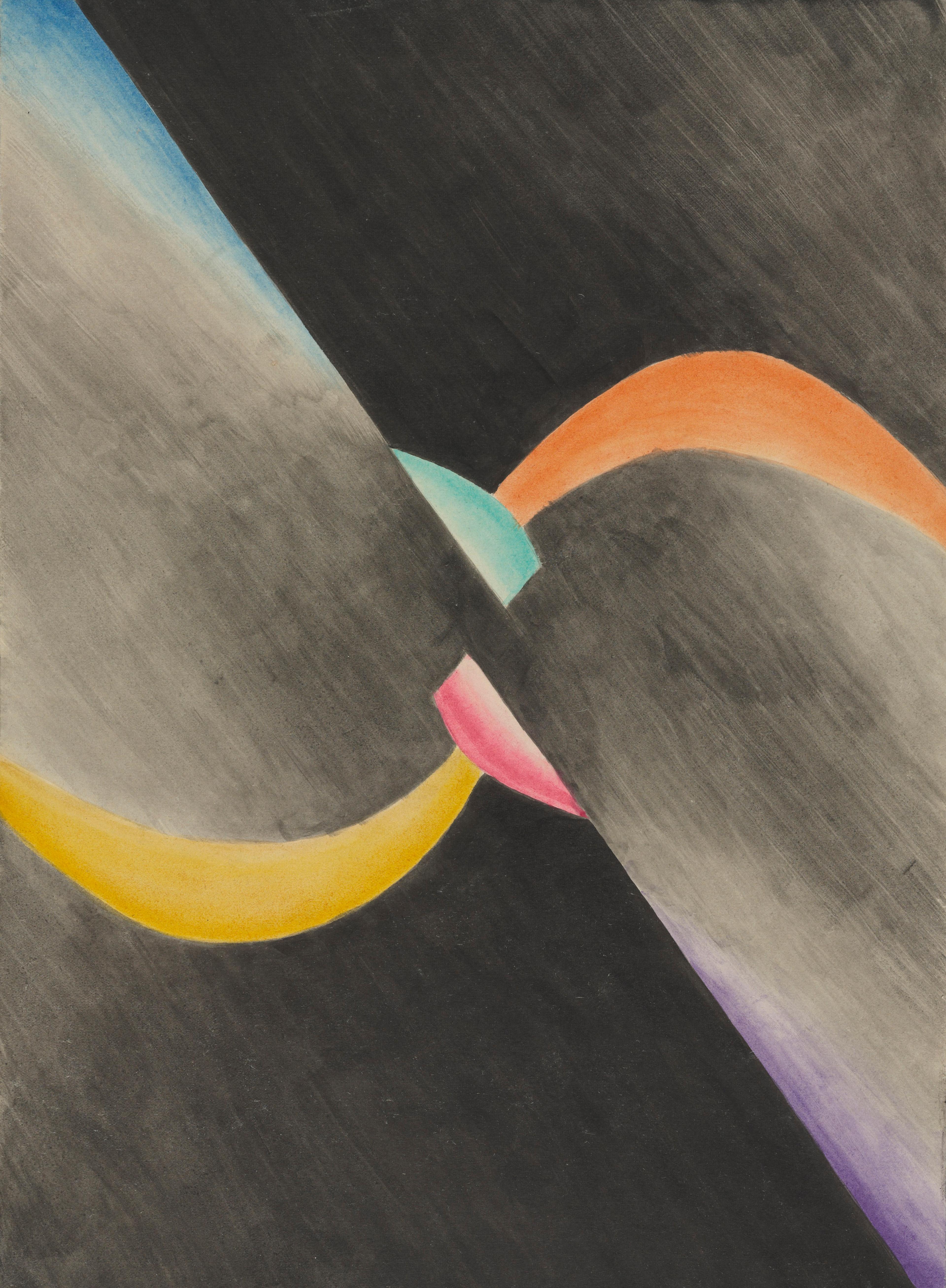 Image of Léopold Survage, Colored Rhythm: Study for the Film, 1913.