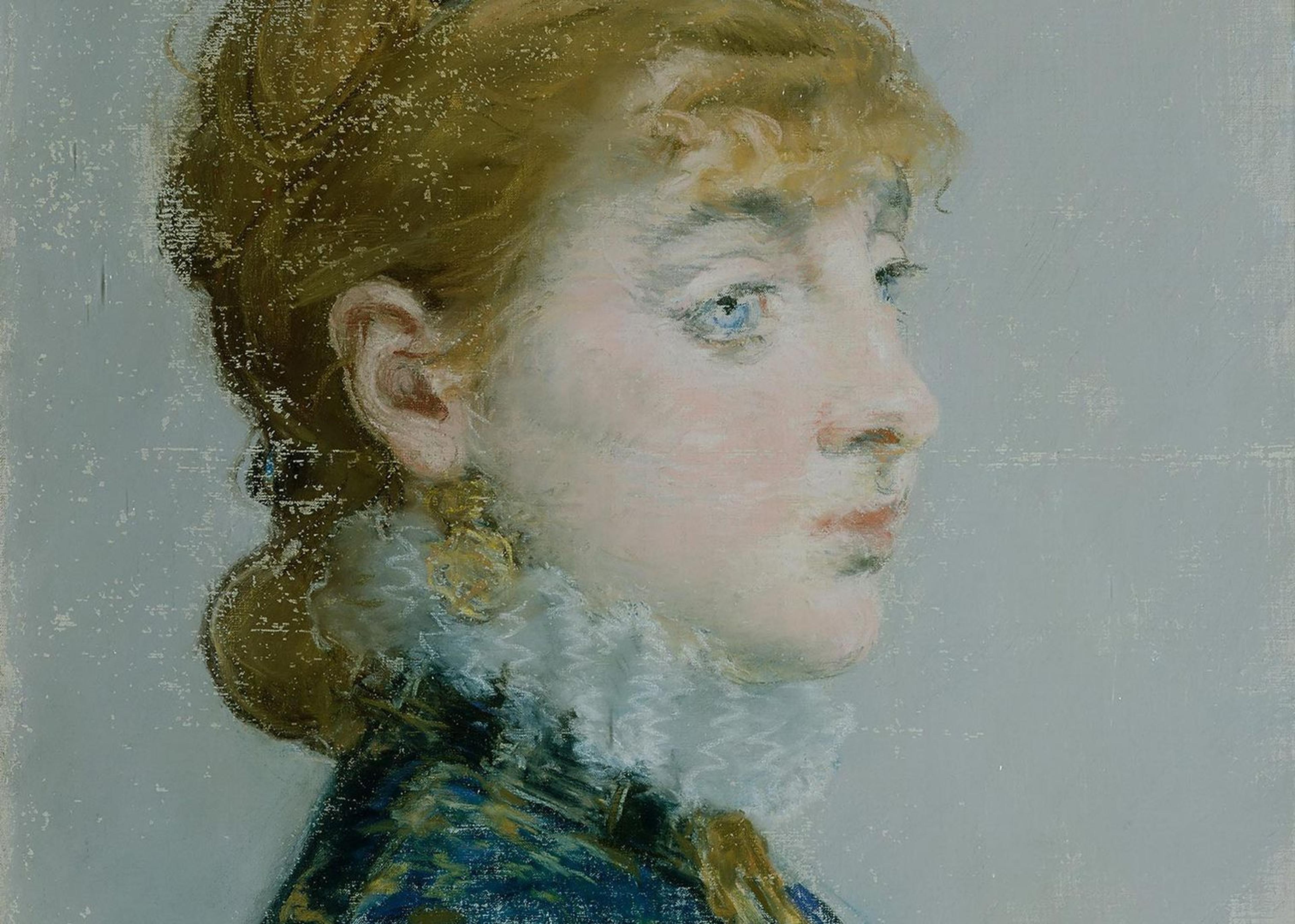 A pastel portrait of Emilie-Louise Delabigne on canvas by Matisse