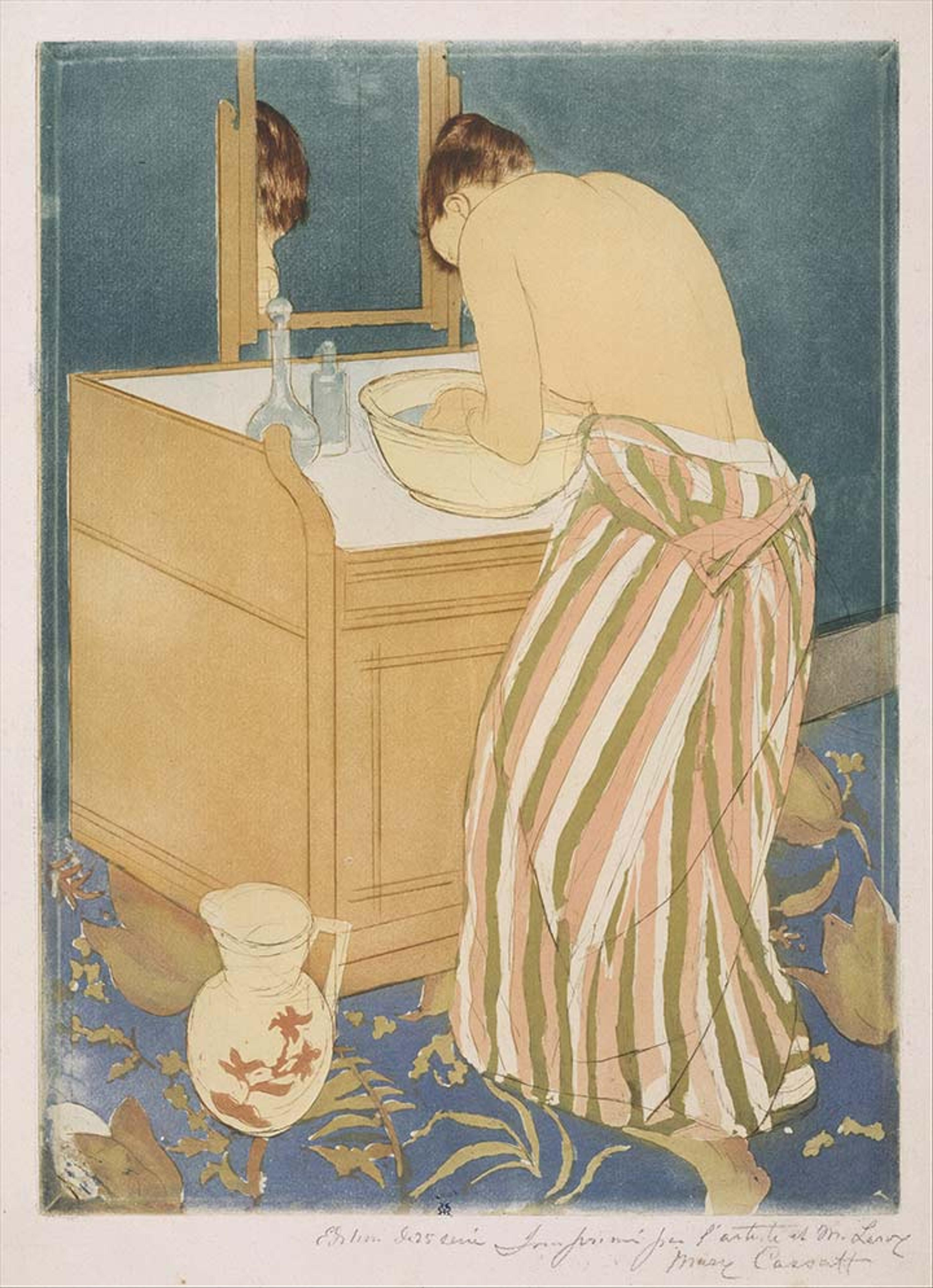 Woman Bathing, Mary Cassatt