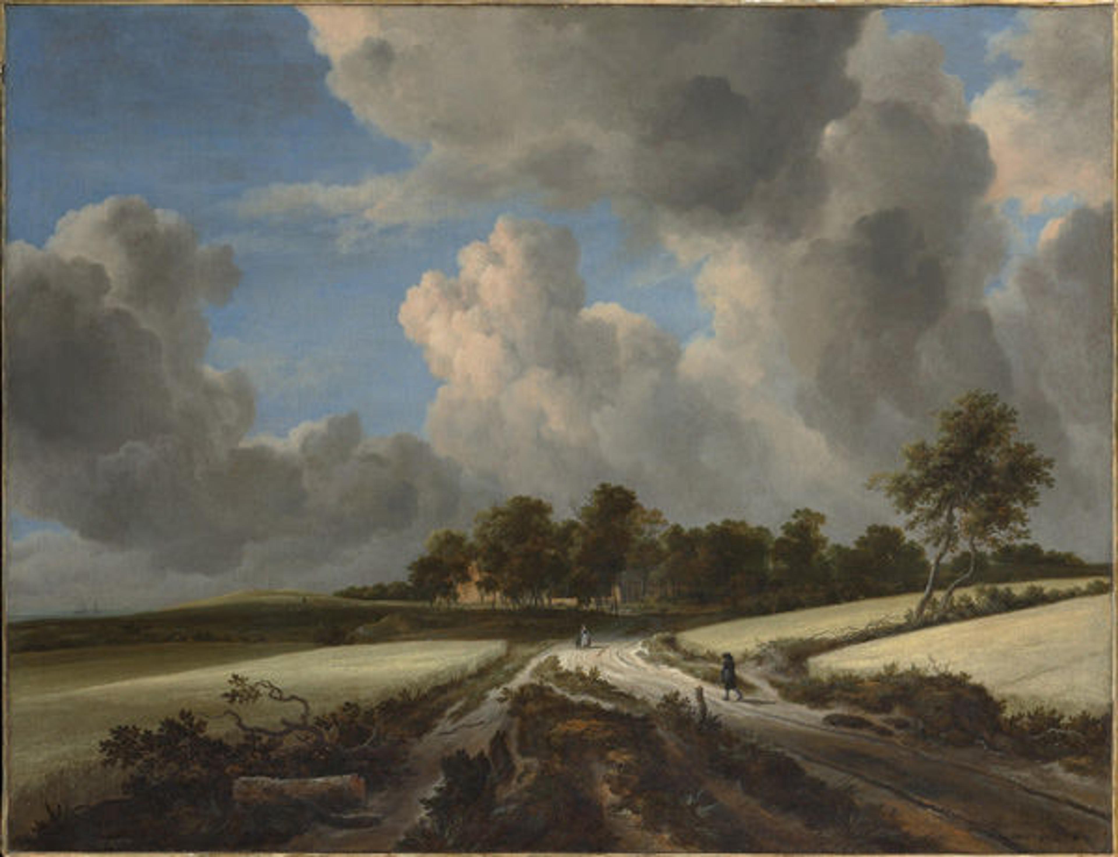Jacob van Ruisdael (Dutch, 1628/29–1682). Wheat Fields, ca. 1670. Oil on canvas; 39 3/8 x 51 1/4 in. (100 x 130.2 cm). The Metropolitan Museum of Art, New York, Bequest of Benjamin Altman, 1913 (14.40.623)
