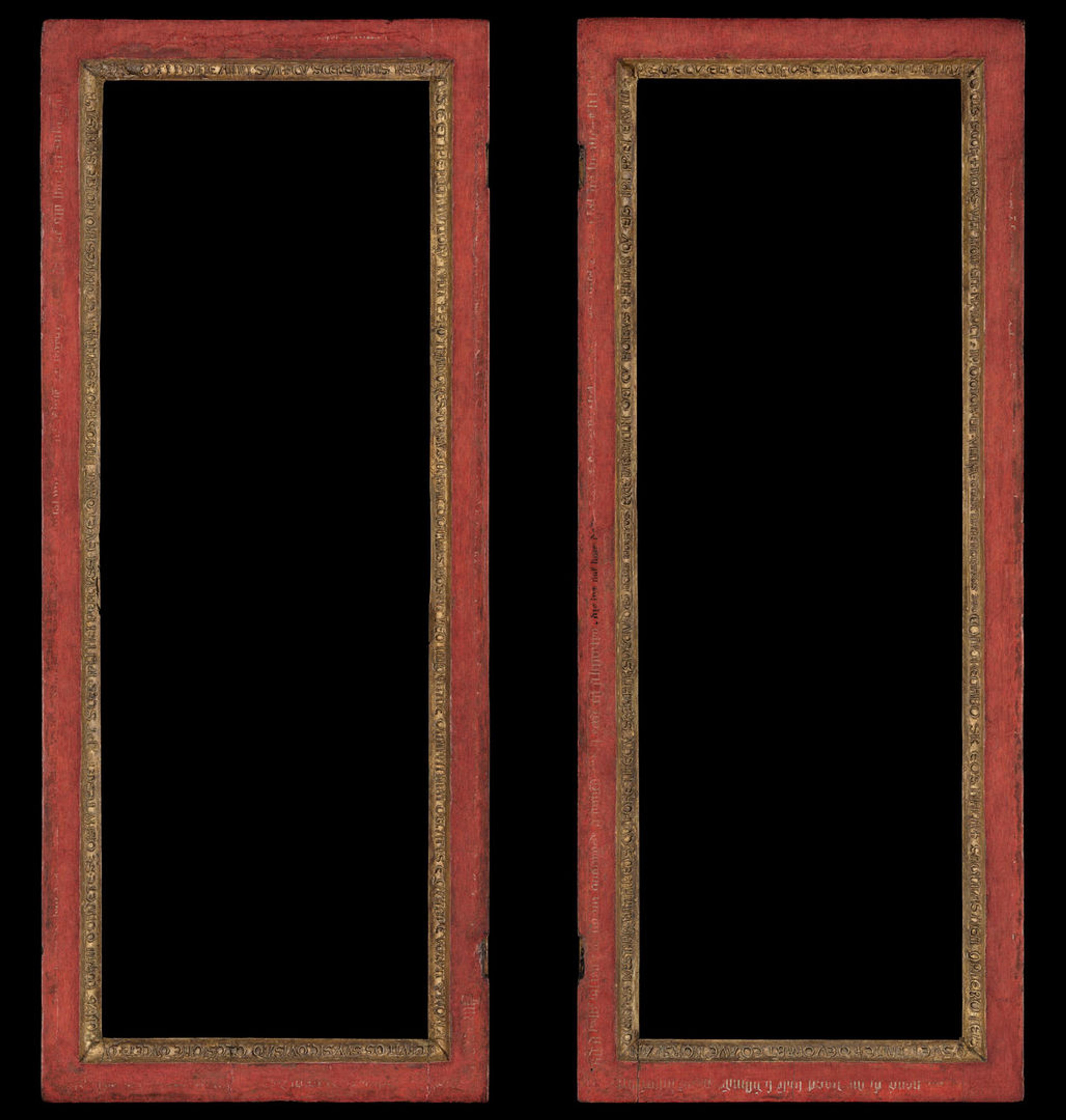 Photos of two rectangular frames against a black background