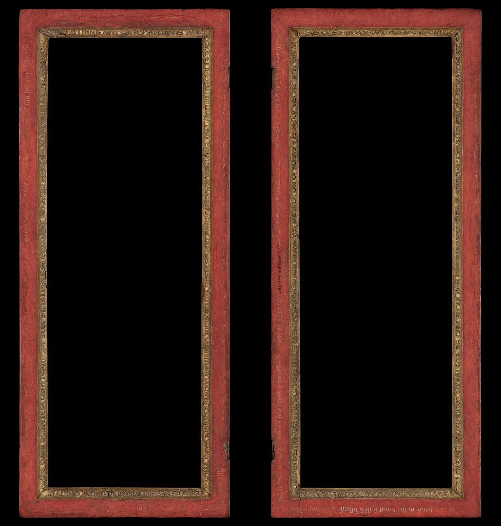 Photos of two rectangular frames against a black background