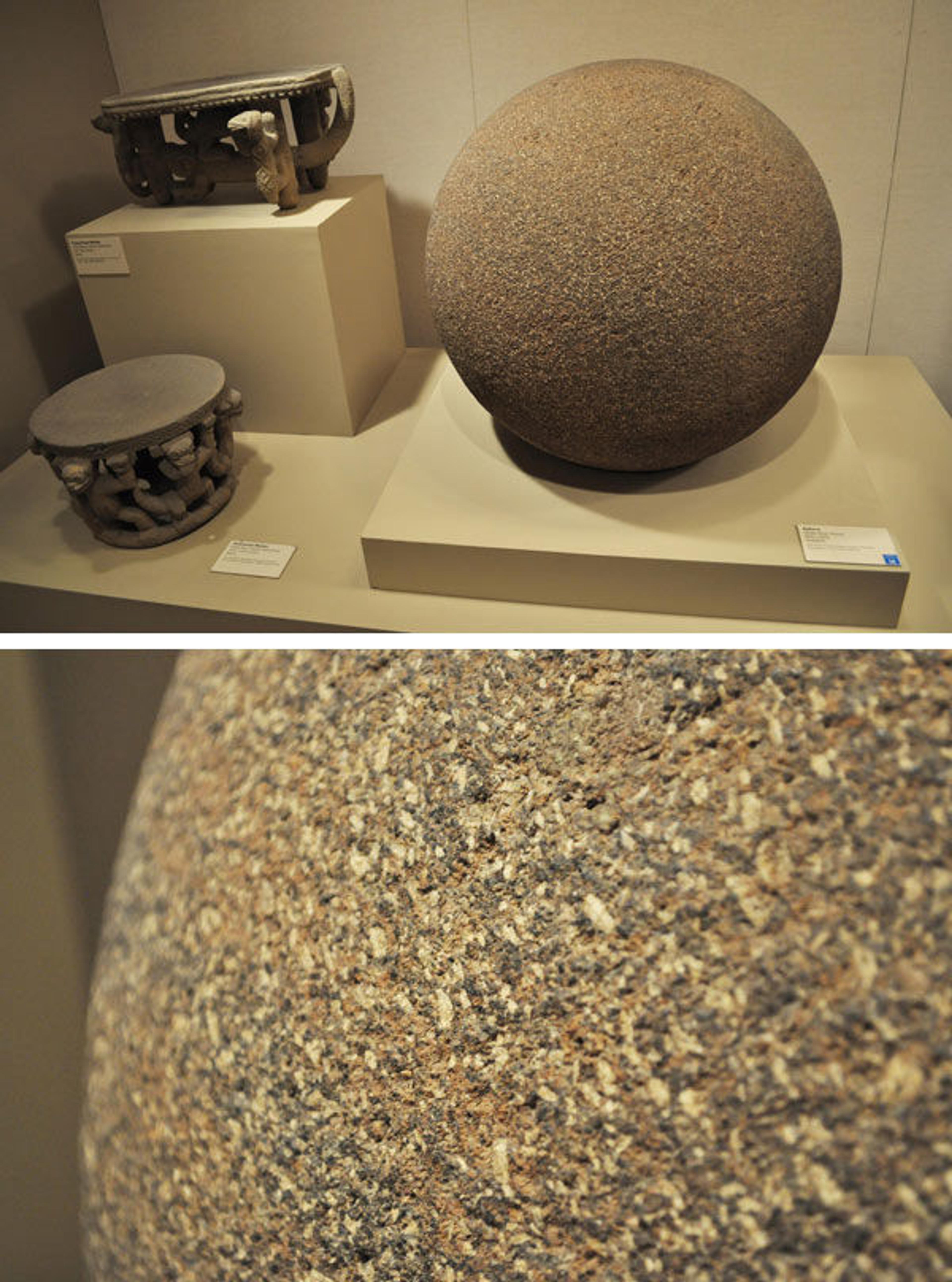 Sphere. Costa Rica, Diquís, 800–1550. Andesite; Diam. 26 in. (66.04 cm). The Metropolitan Museum of Art, New York, Gift of the Austen-Stokes Ancient Americas Foundation, 2012 (2012.530.3)