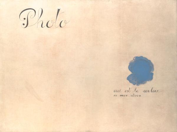 Joan Miró (Spanish, 1893–1983). This Is the Color of My Dreams, 1925. Oil on canvas; 38 x 51 in. (96.5 x 129.5 cm). The Metropolitan Museum of Art, New York, The Pierre and Maria–Gaetana Matisse Collection, 2002 (2002.456.5). © 2011 Successió Miró / Artists Rights Society (ARS), New York / ADAGP, Paris