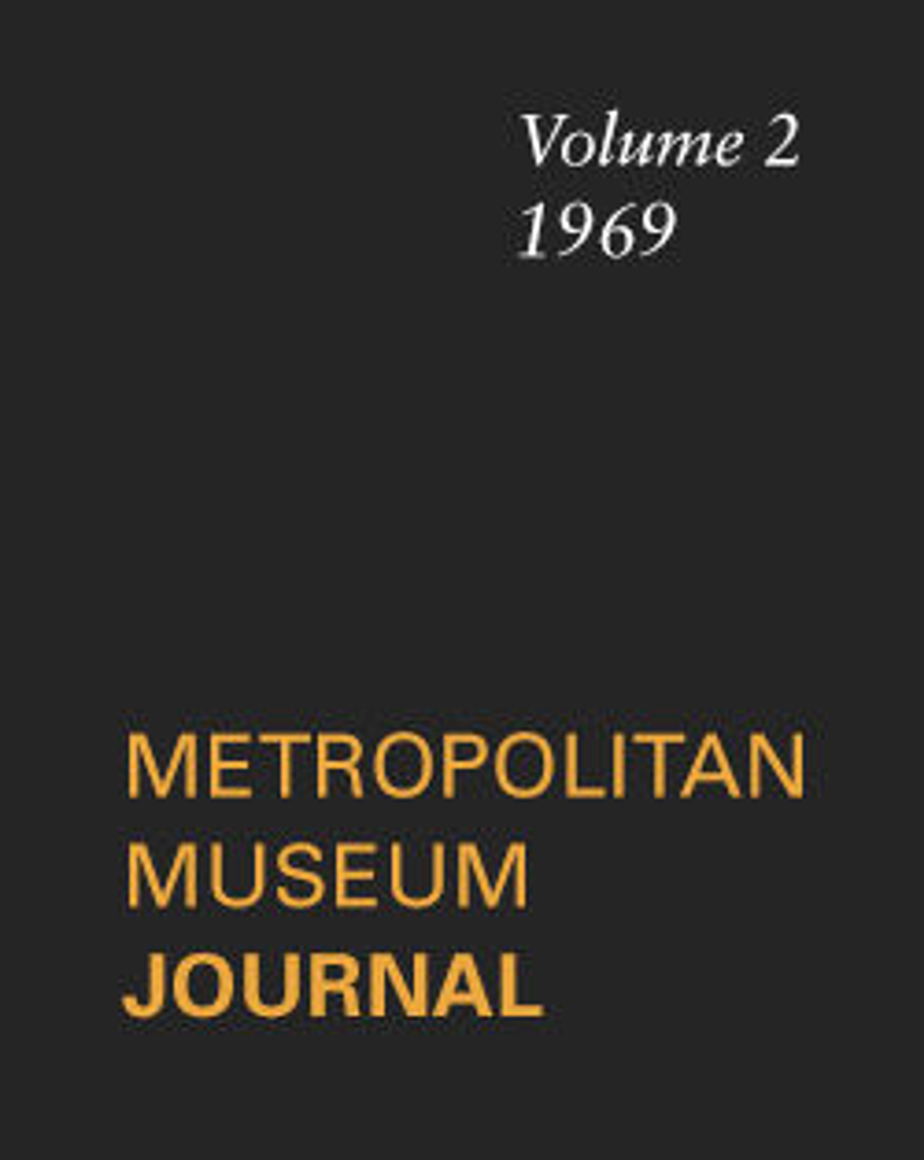 The Metropolitan Museum Journal, v. 2 (1969)