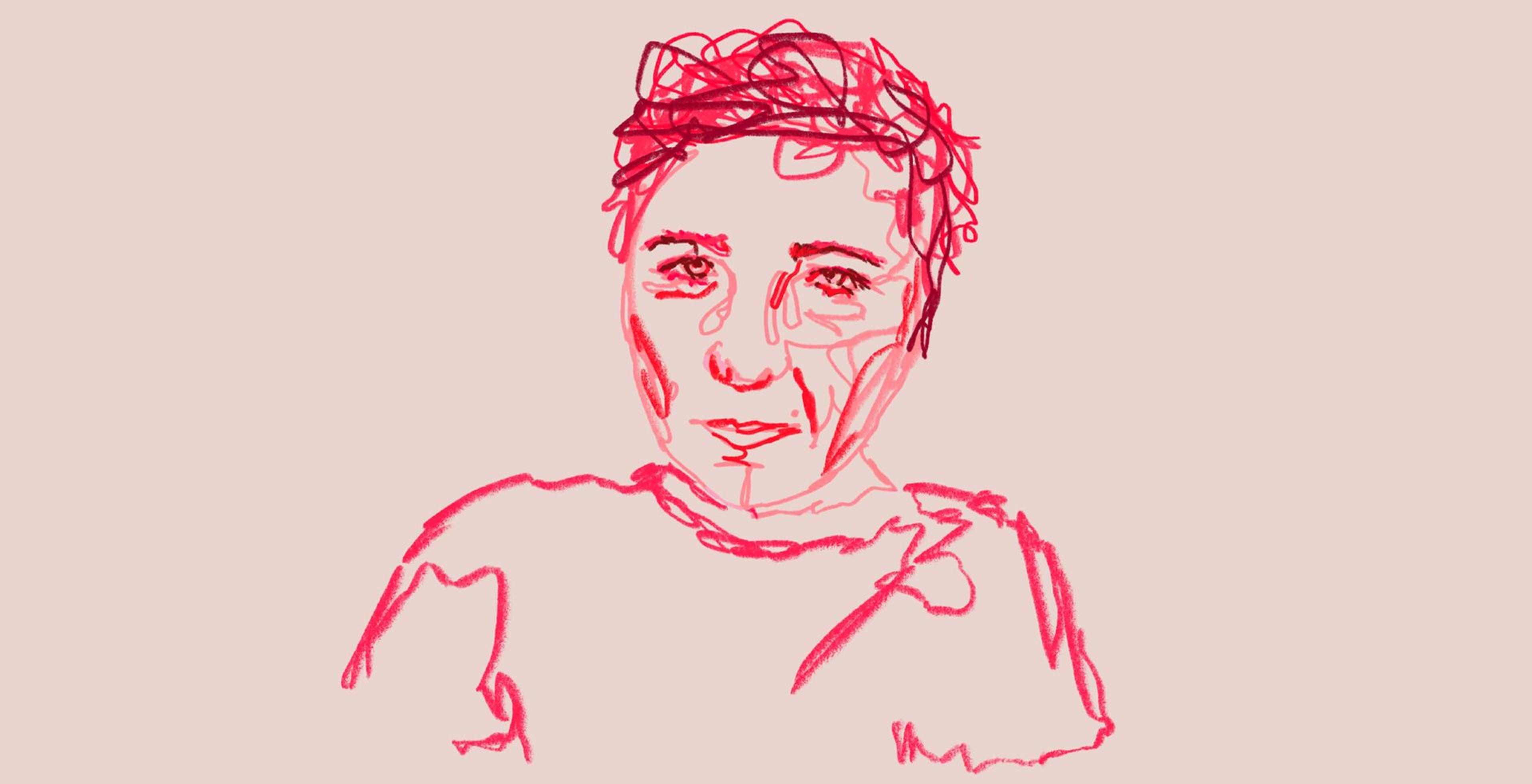 Illustrated portrait of Annie Lanzillotto