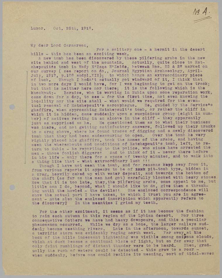 typed letter