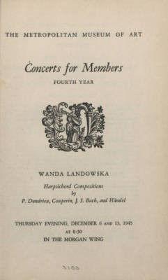 Cover of the Member Concert program