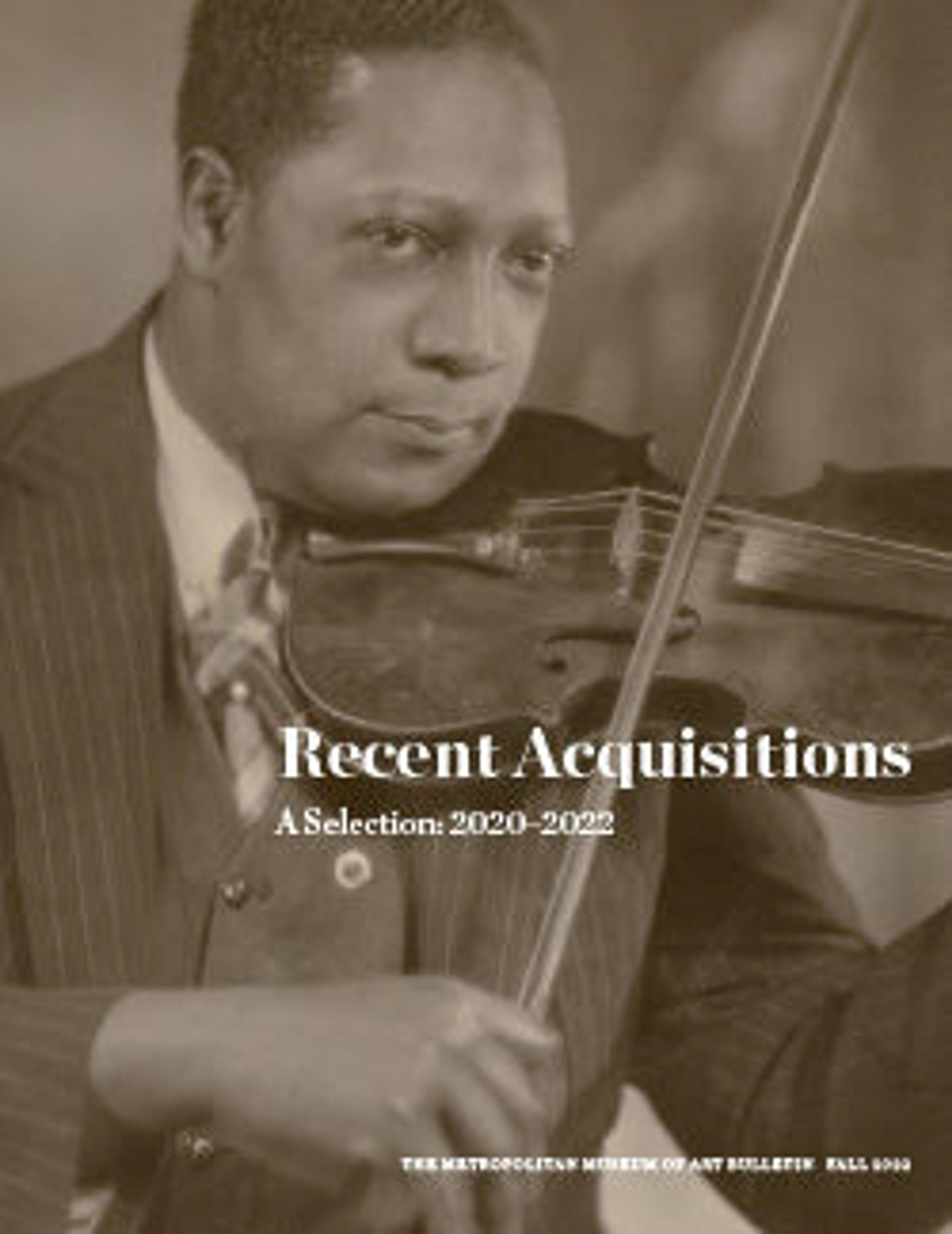 a black-and-white photograph of a man with dark skin tone in a pinstriped suit playing a violin