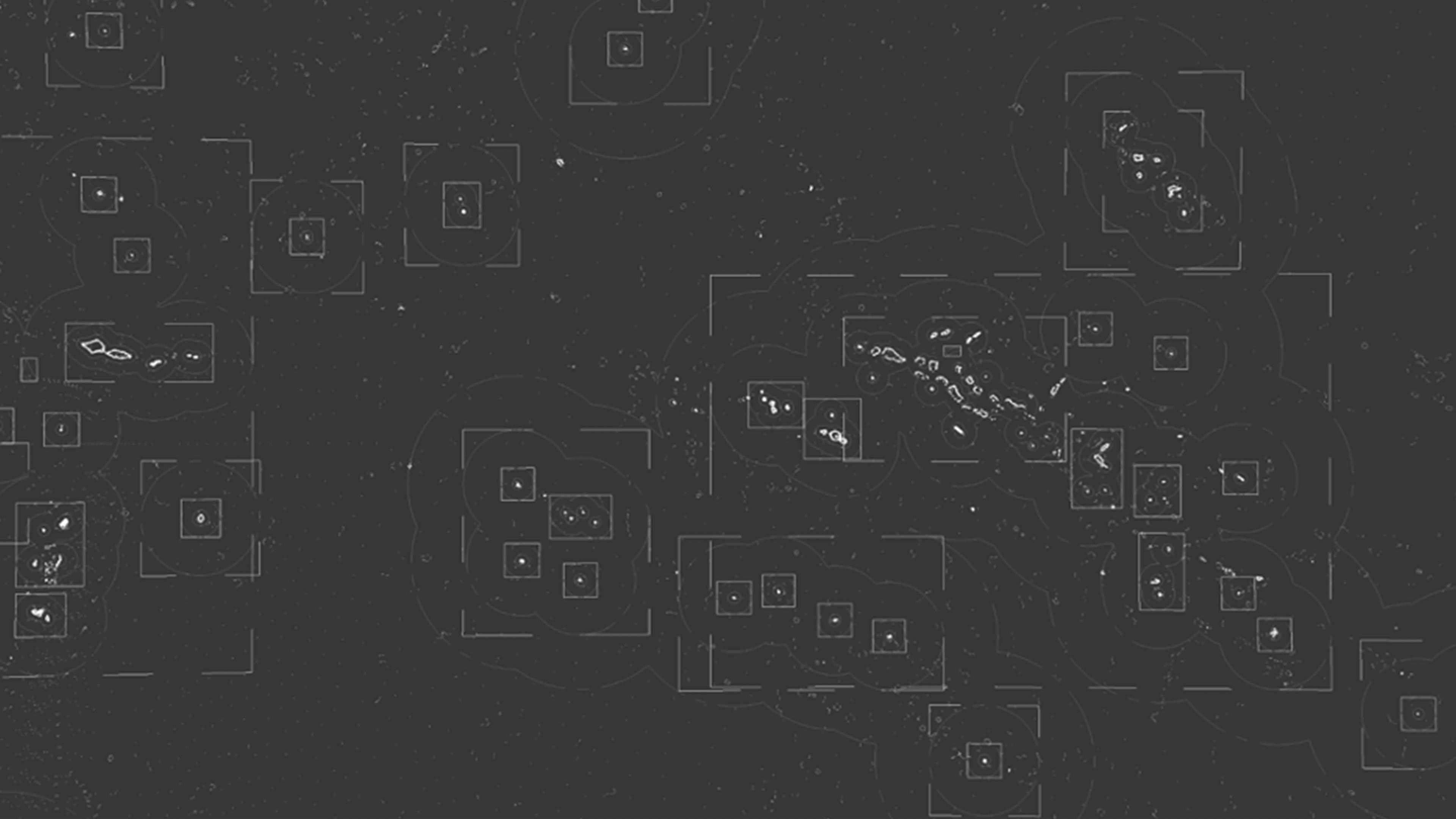 Islands wrapped in "bounding boxes" in Sean Connelly's Spheric Oceania