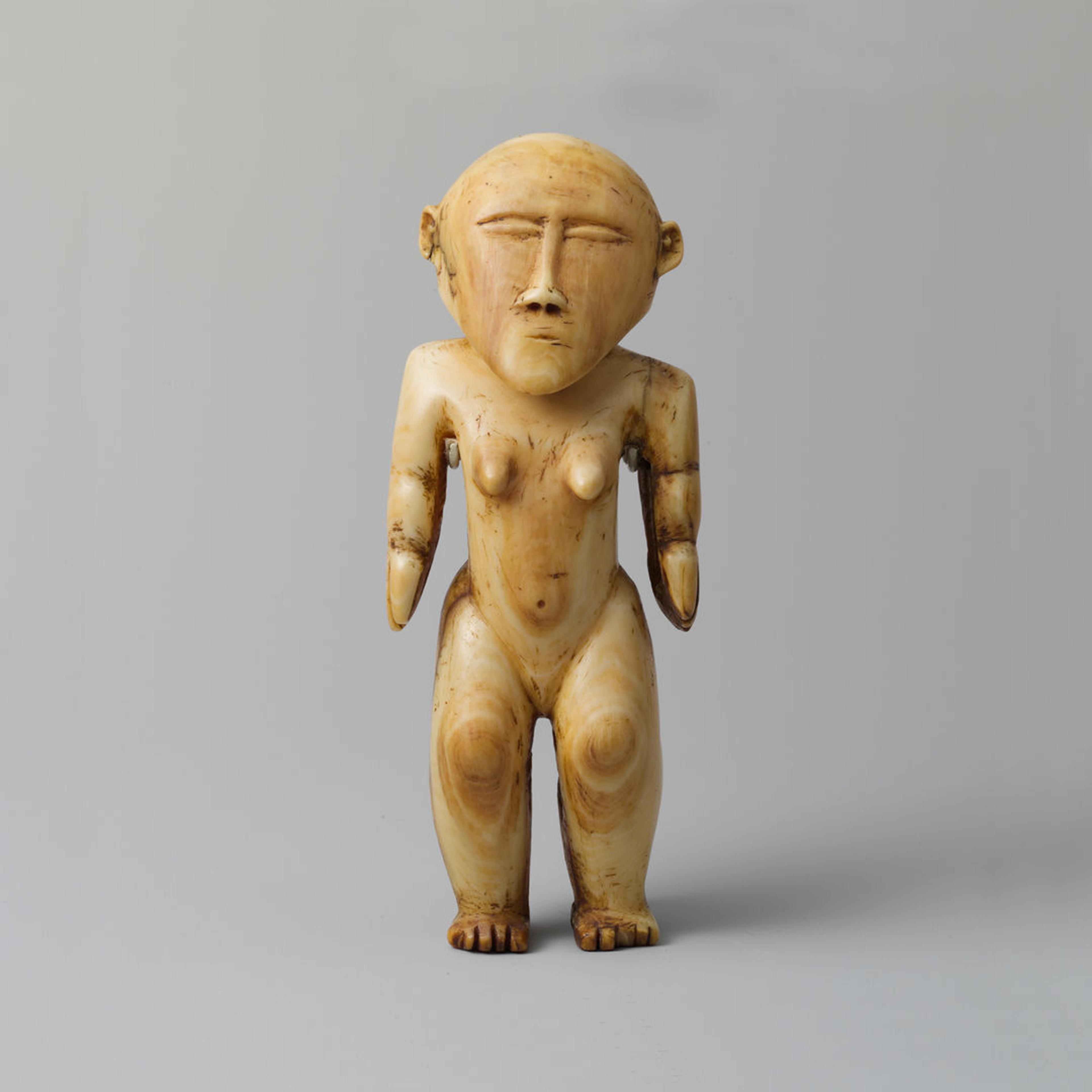 Female figure made of whale ivory