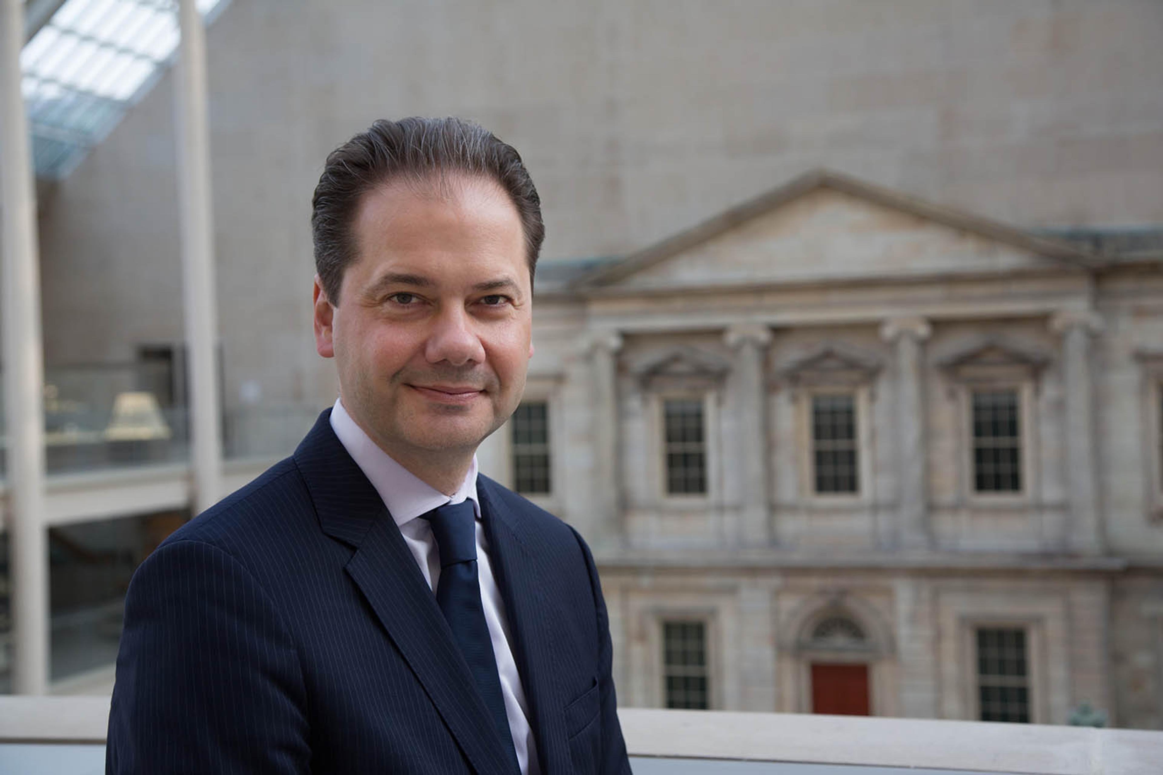 Marina Kellen French Director Max Hollein stood in the Charles Engelhard Court