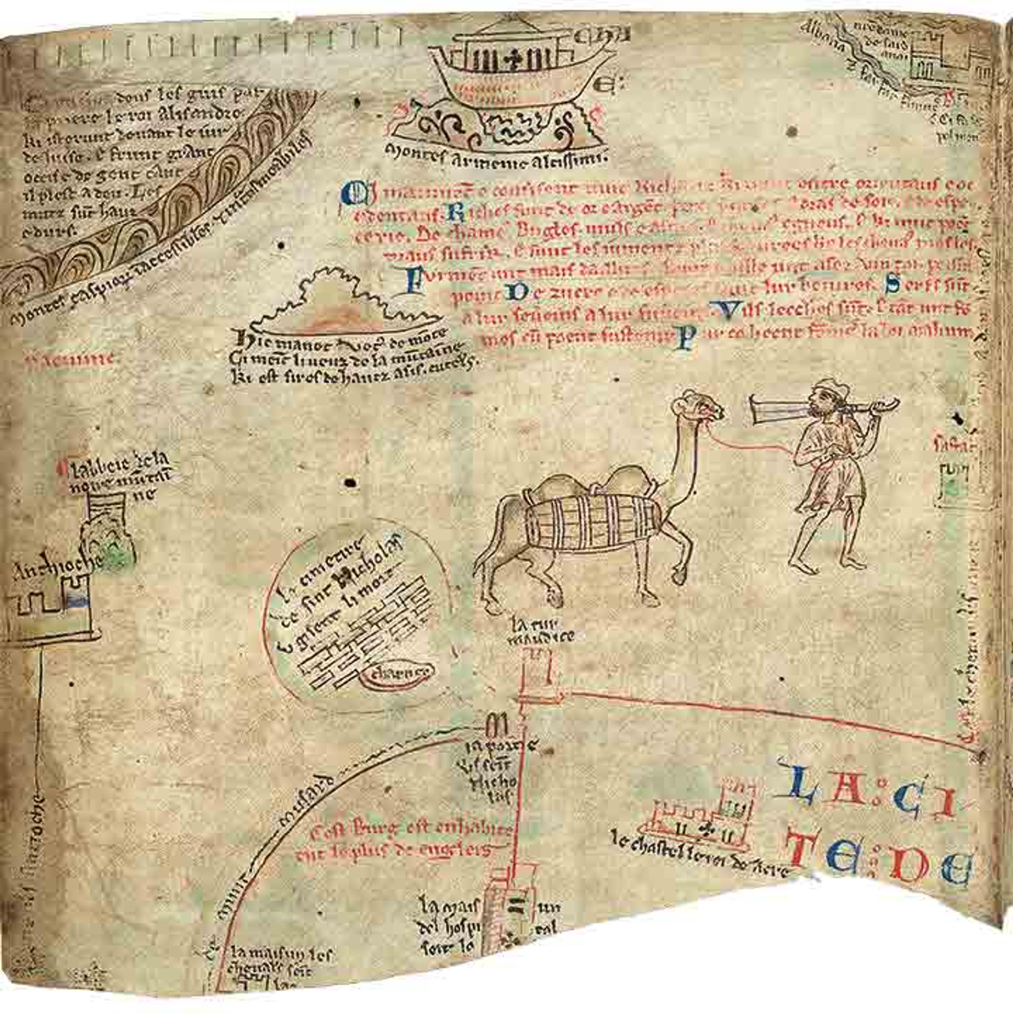 Map of the Holy Land with Armenia