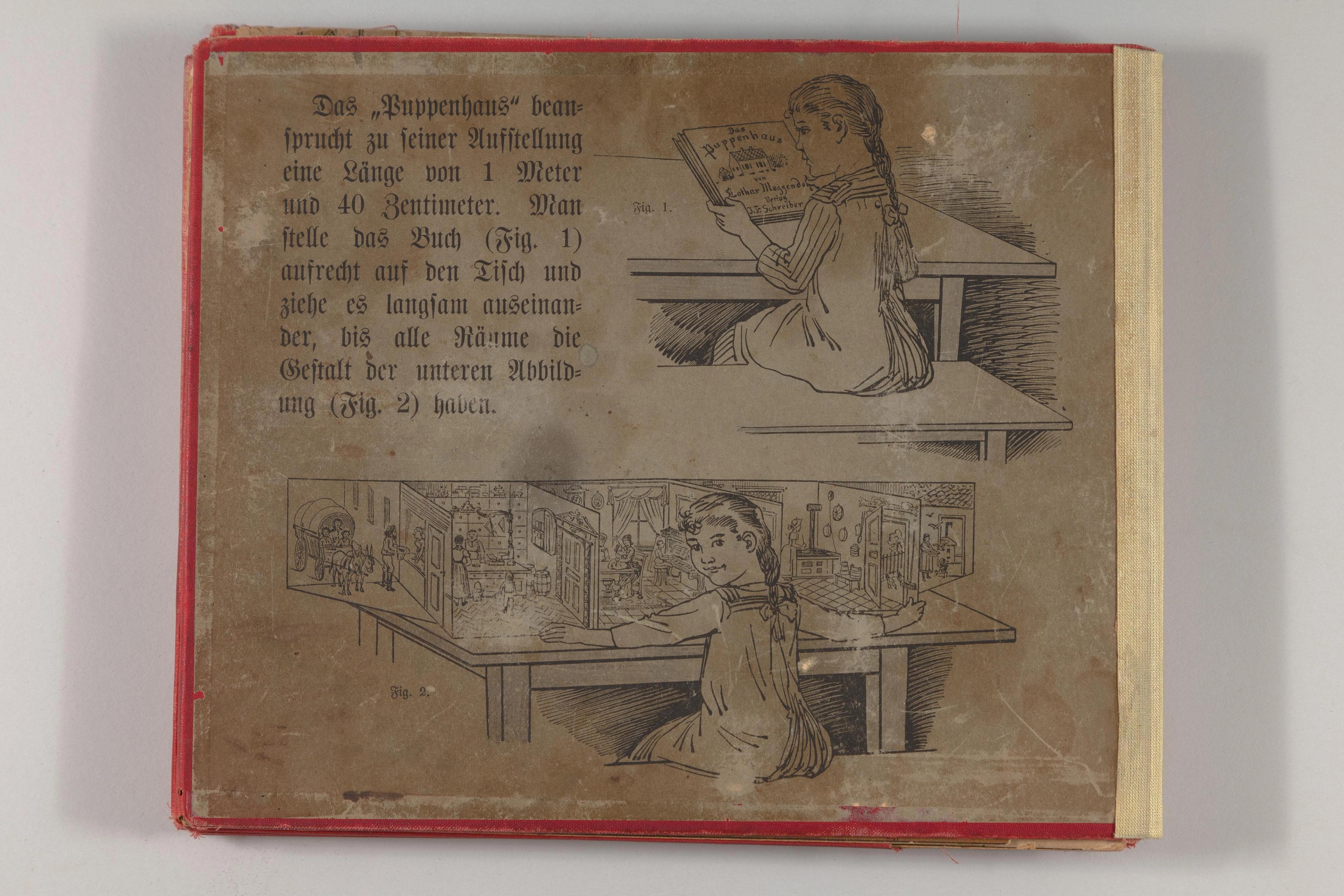Illustration of a girl reading a pop-up book