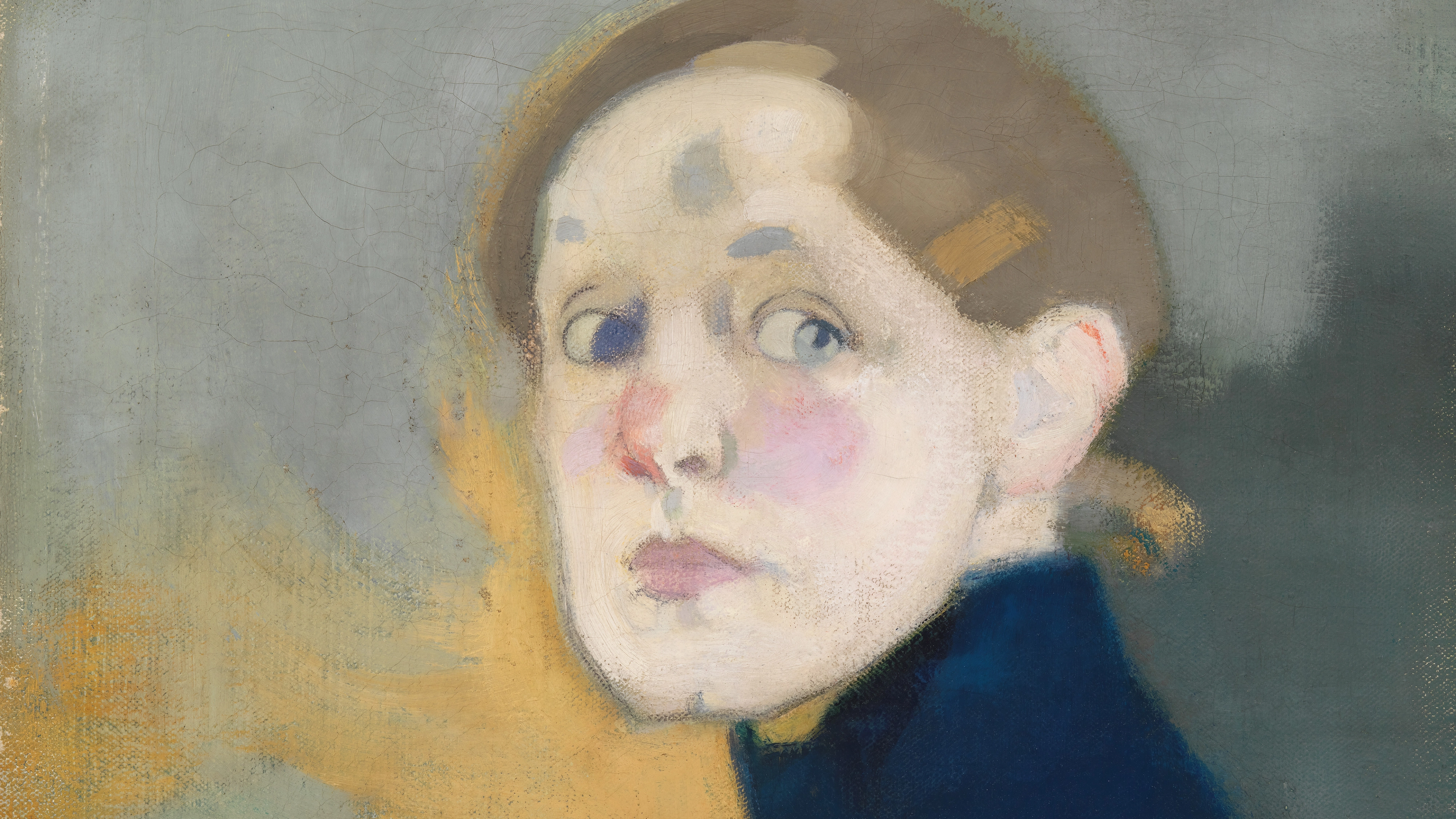 Helene Schjerfbeck (Finnish, 1862‒1946). Self-Portrait (detail), 1912. Oil on canvas, 17 1/8 × 16 1/2 in. (43.5 × 42 cm). Finnish National Gallery Collection, Ateneum Art Museum, Helsinki (A-2016-51). Photo: Finnish National Gallery / Yehia Eweis
