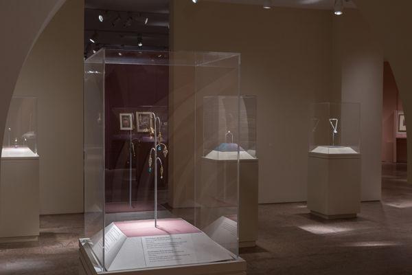 Diamonds on display in the Sultans of Deccan India exhibition