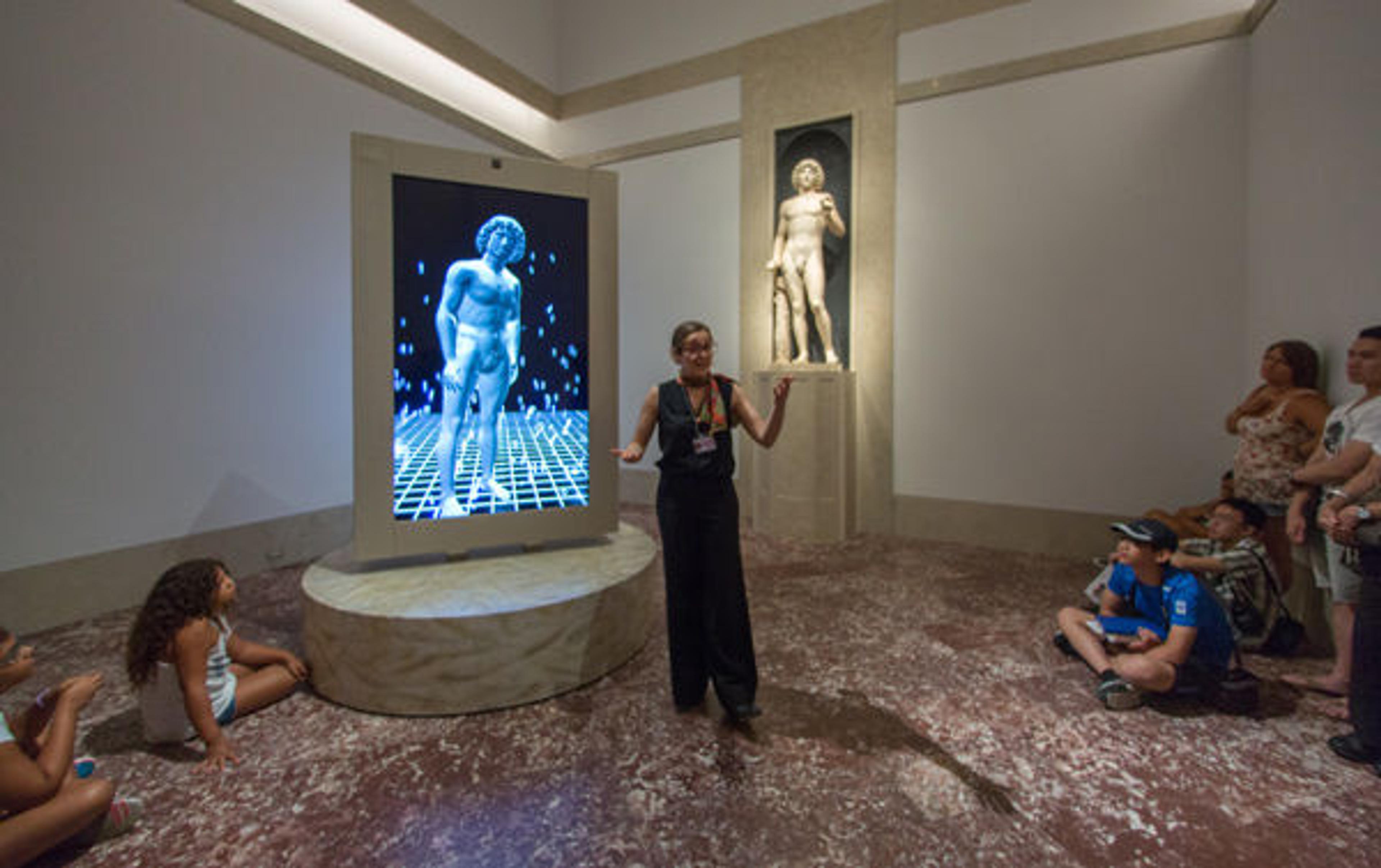 A docent introduces visitors to Adam in The Return. All photos © Thomas B. Ling, The Metropolitan Museum of Art