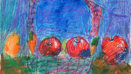 Image for MetKids Mail: Still Lifes with Apples by Paula, Age 6, and Paul Cézanne