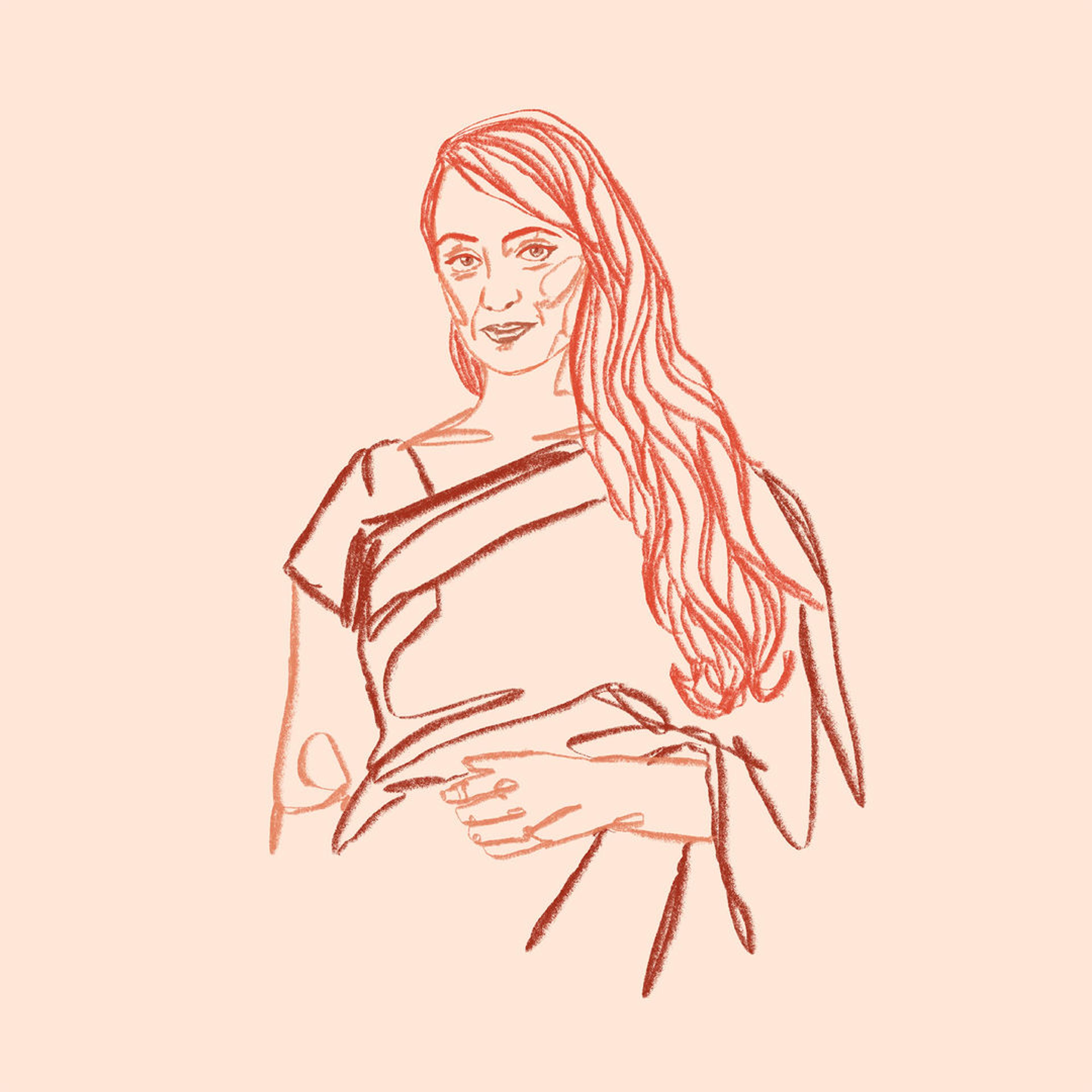 Illustrated portrait of Reena Esmail