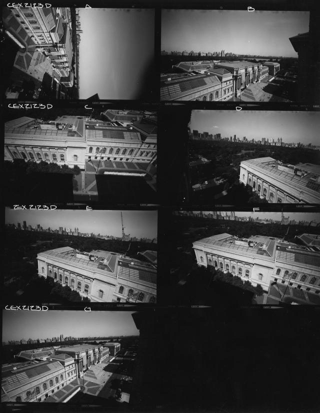 Black-and-white photo sheet showing exterior views of The Met