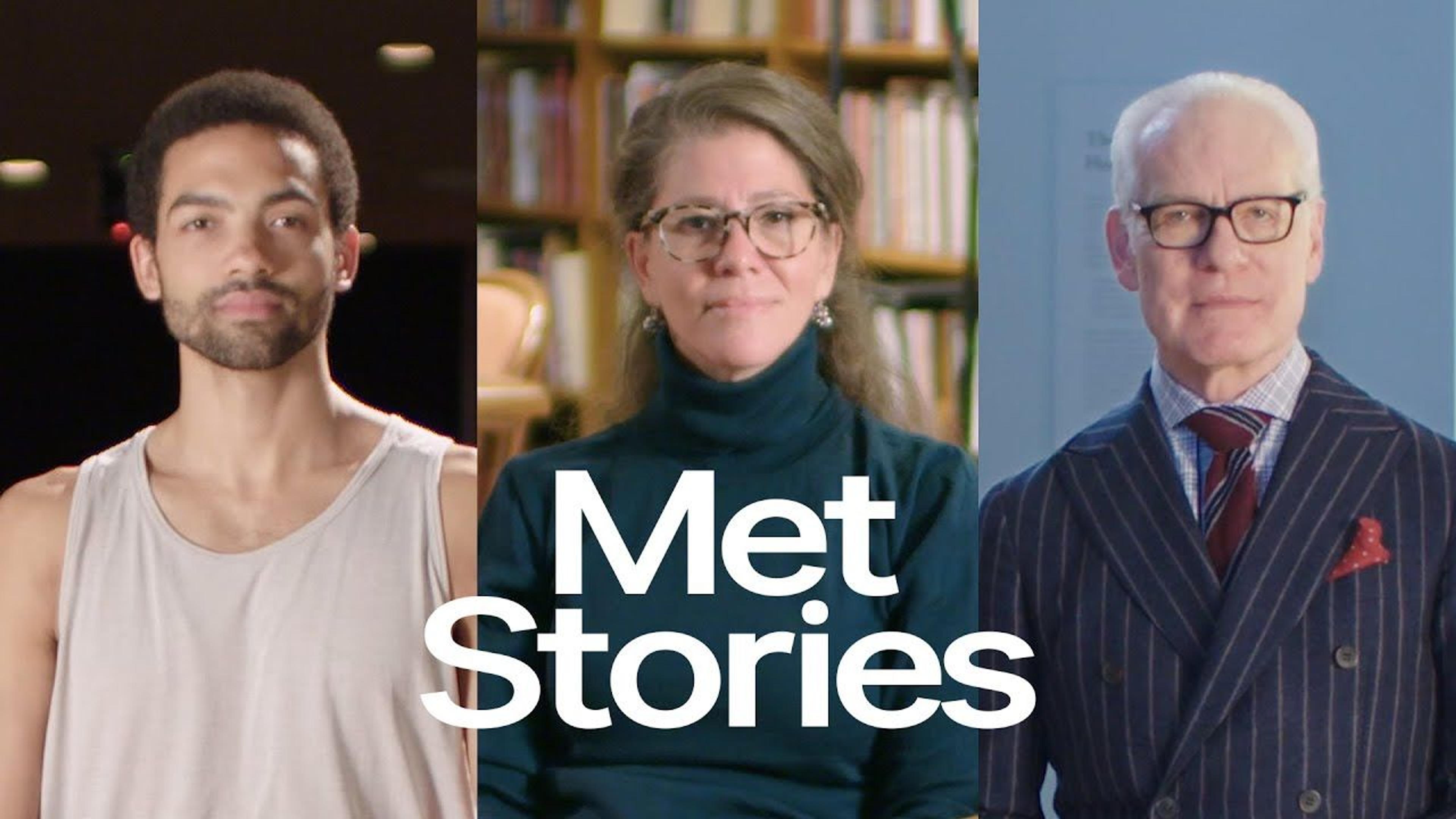 Triptych with photos of Silas Farley, Stephanie Post, and Tim Gunn