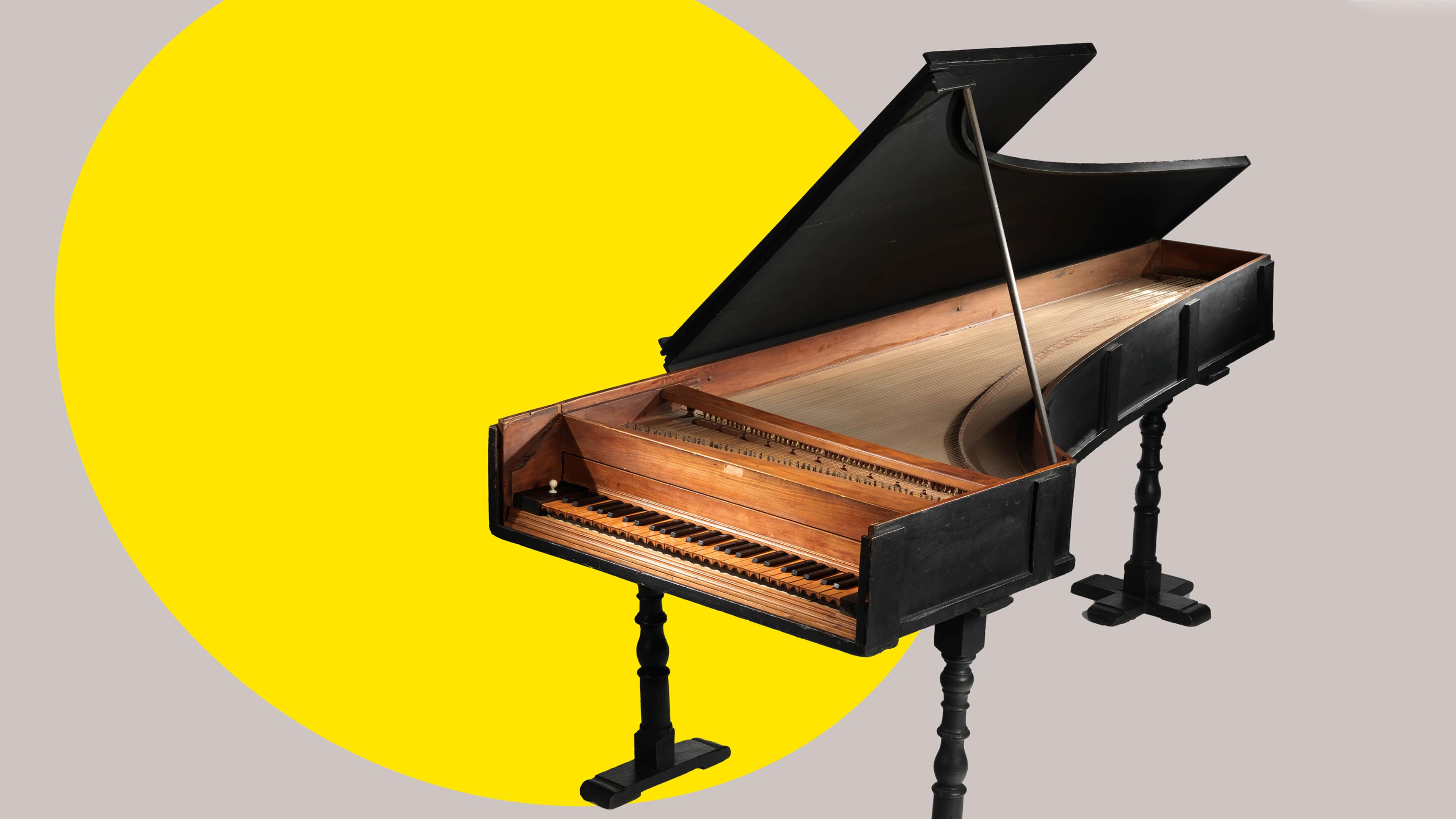 Detail shot of the keys of the Cristofori Piano