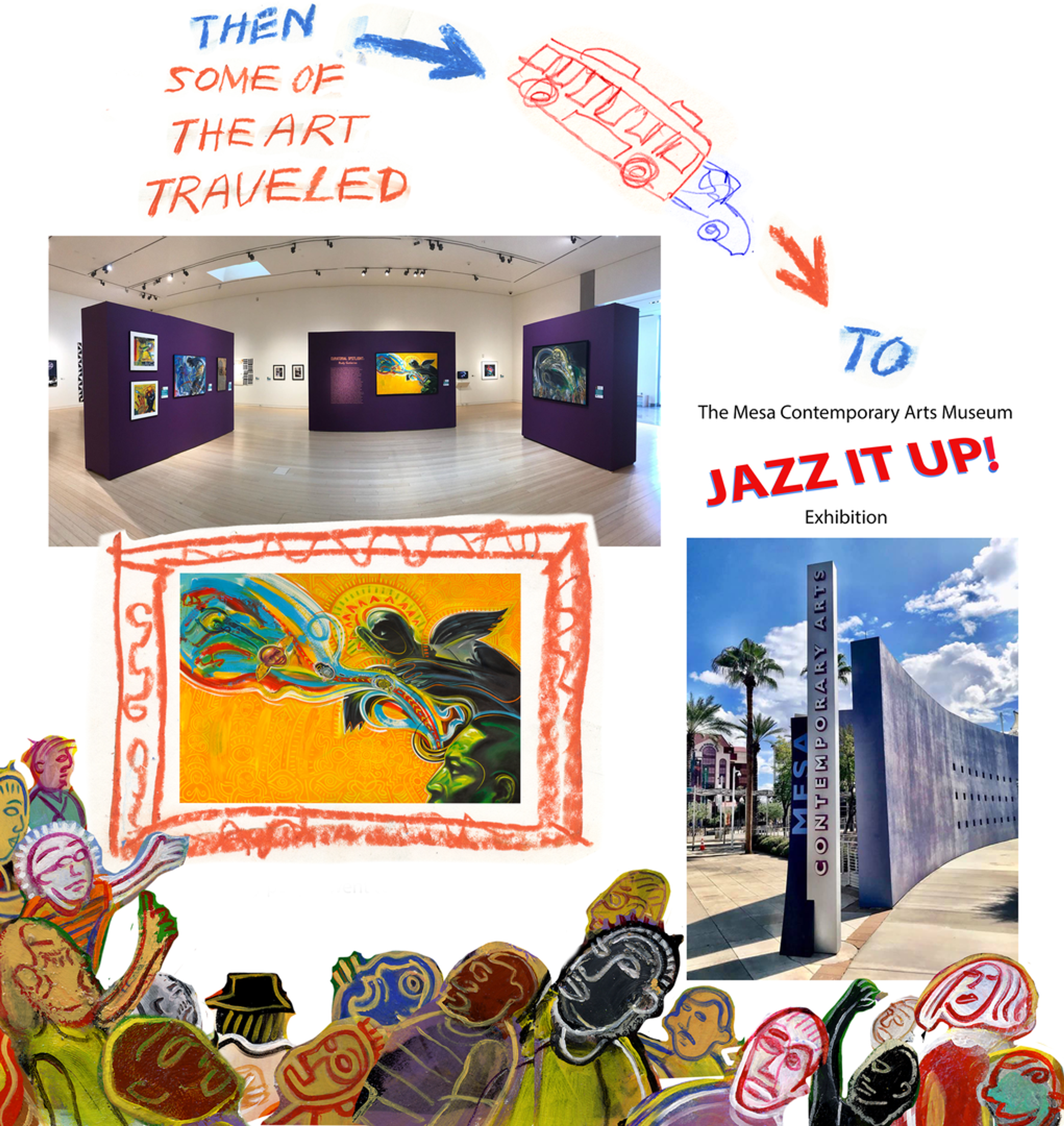 Then some of the art travelled to a museum