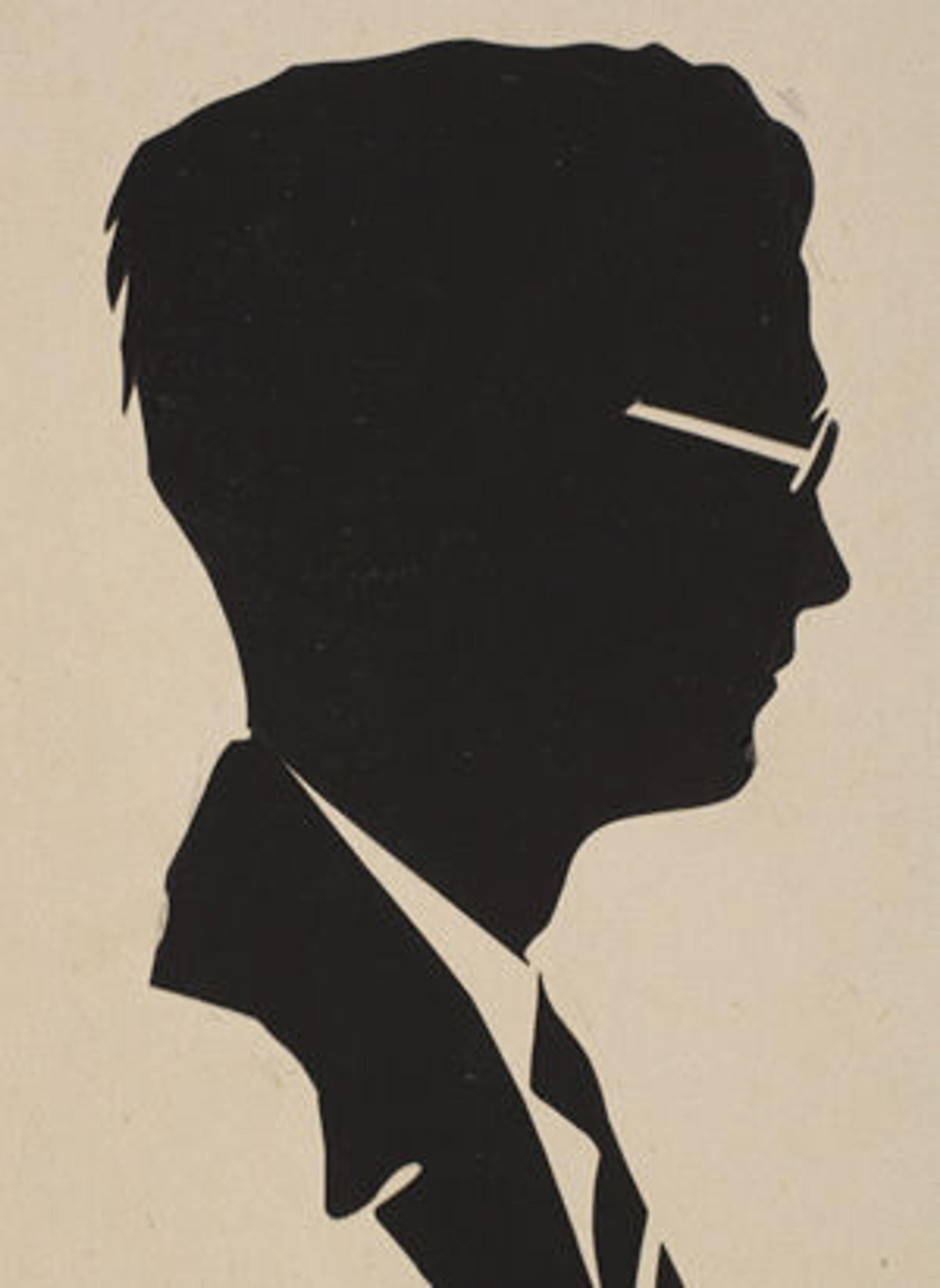 Gonslar (American, 20th century). Portrait of Jefferson R. Burdick from the Chicago World's Fair, 1933. Silhouette; approx.: 4 1/8 x 1 3/4 in. (10.4 x 4.5 cm). The Metropolitan Museum of Art, New York, The Jefferson R. Burdick Collection, Gift of Jefferson R. Burdick (Burdick.silhouette)