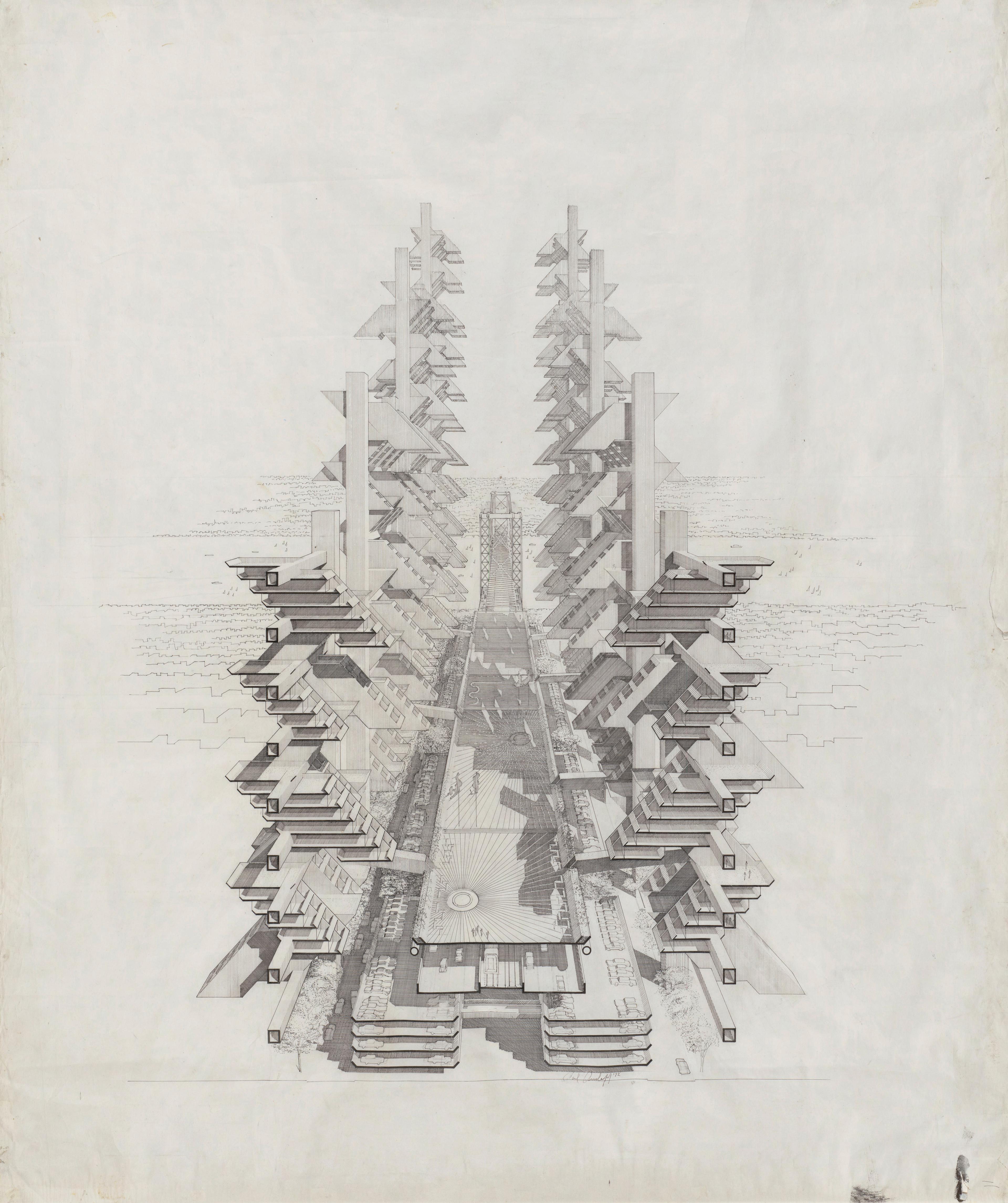 Drawing of architectured expressway