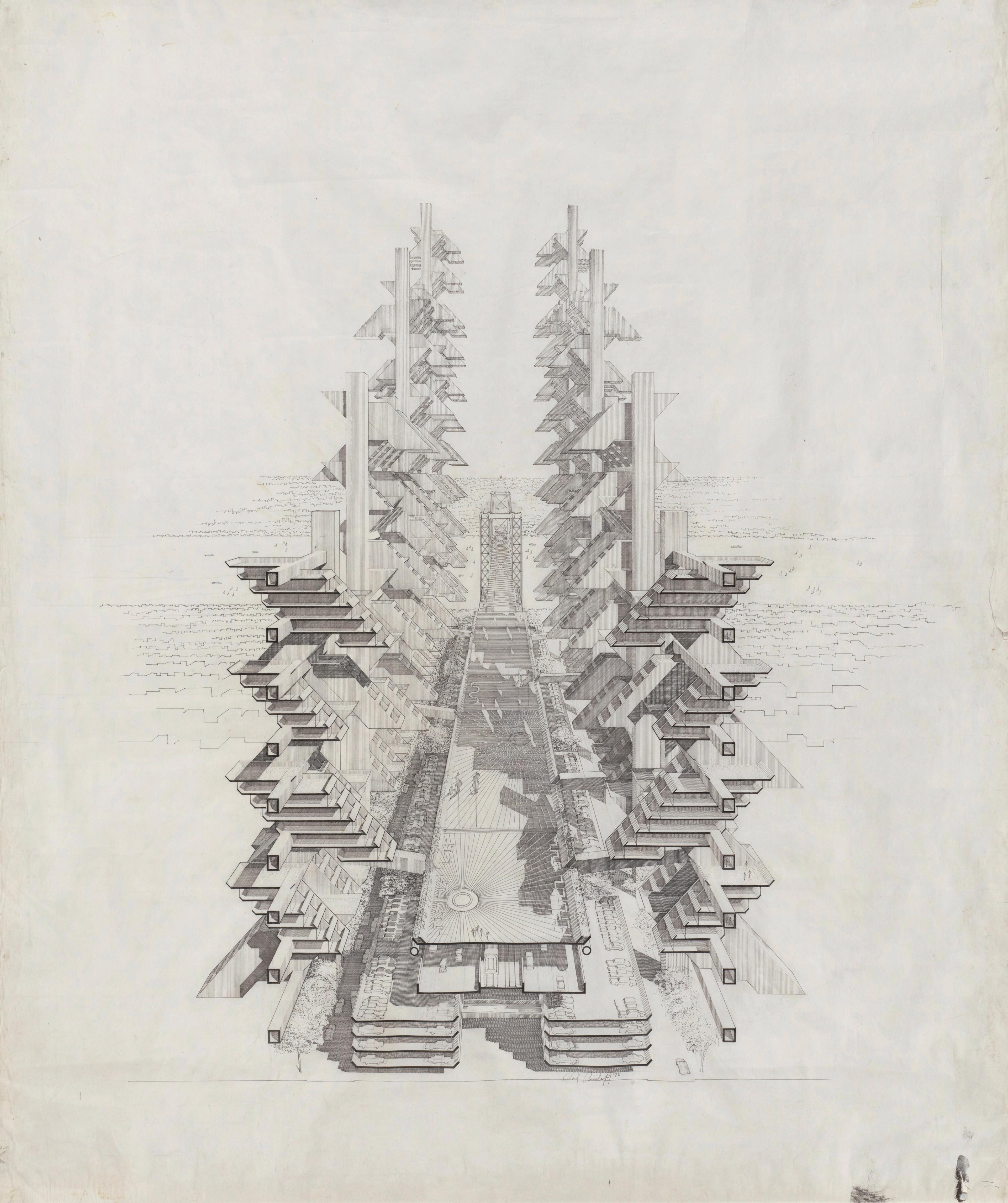 Drawing of architectured expressway