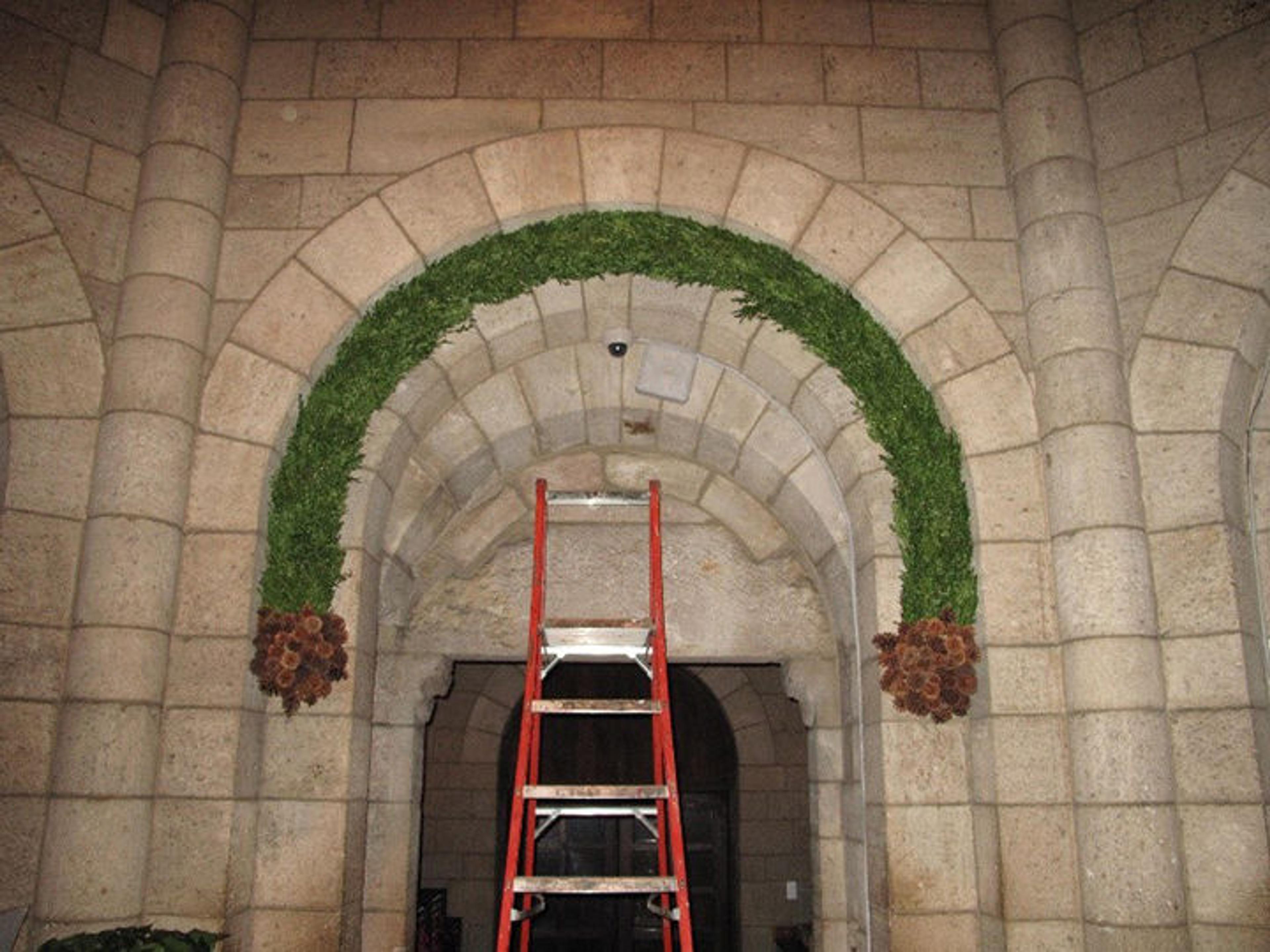 Christmastide decorations at The Met Cloisters