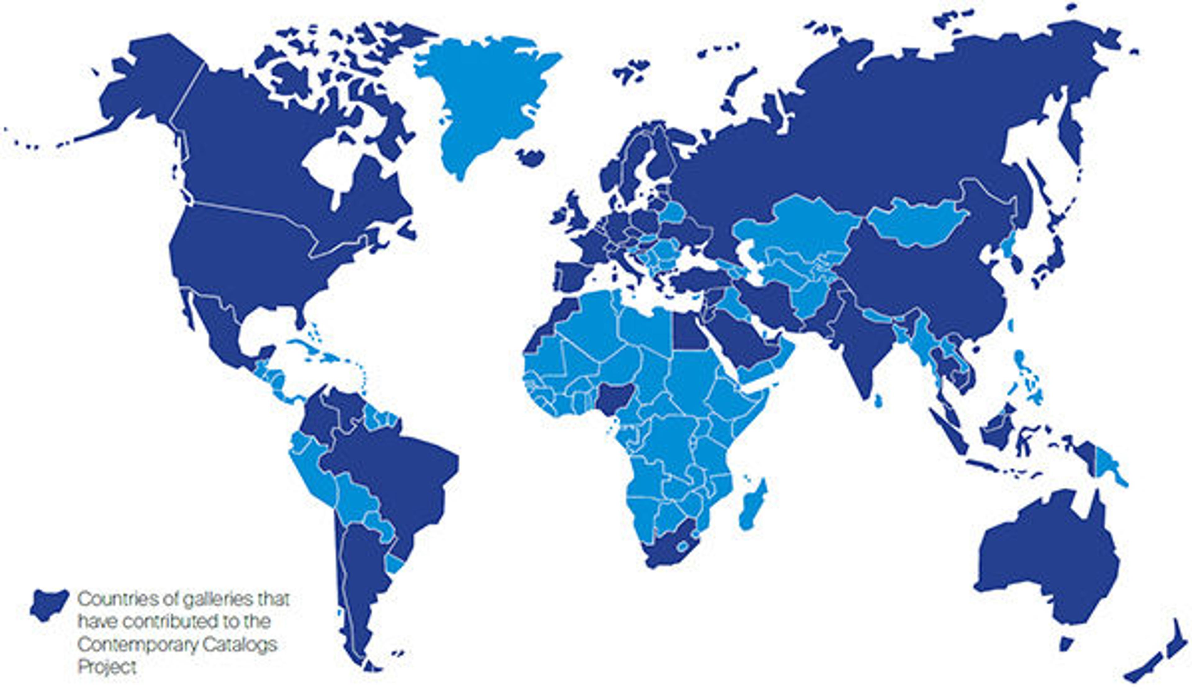 Map of contemporary catalogs