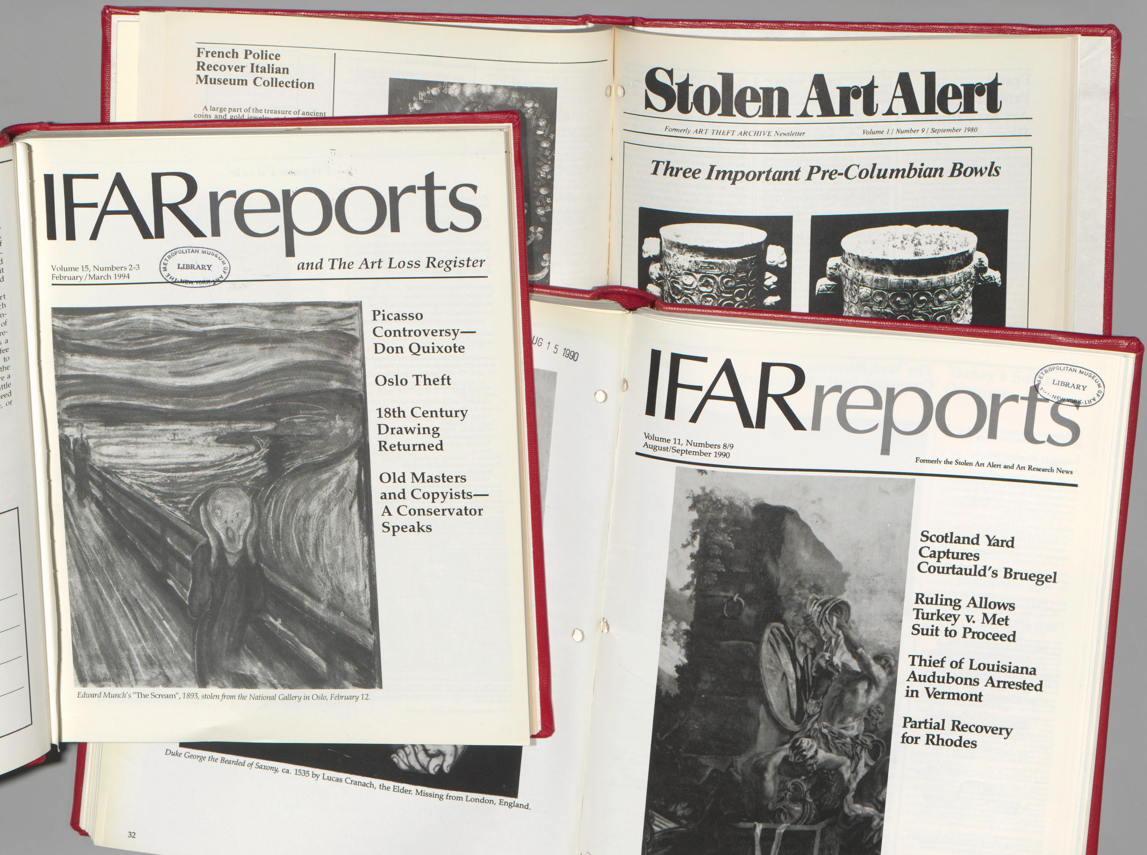 Three covers of IFARreports