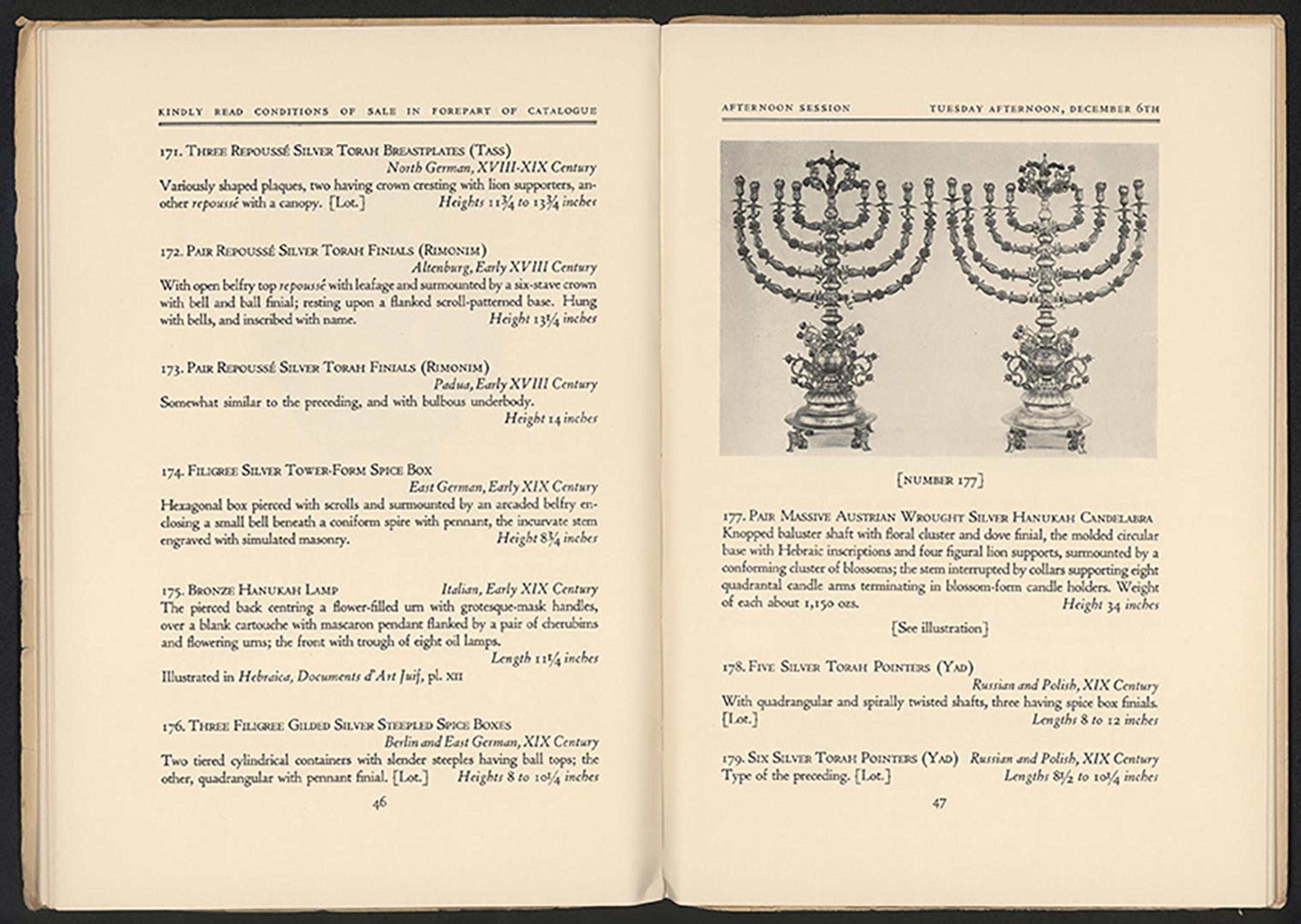A page from a book bearing a photo of the menorah