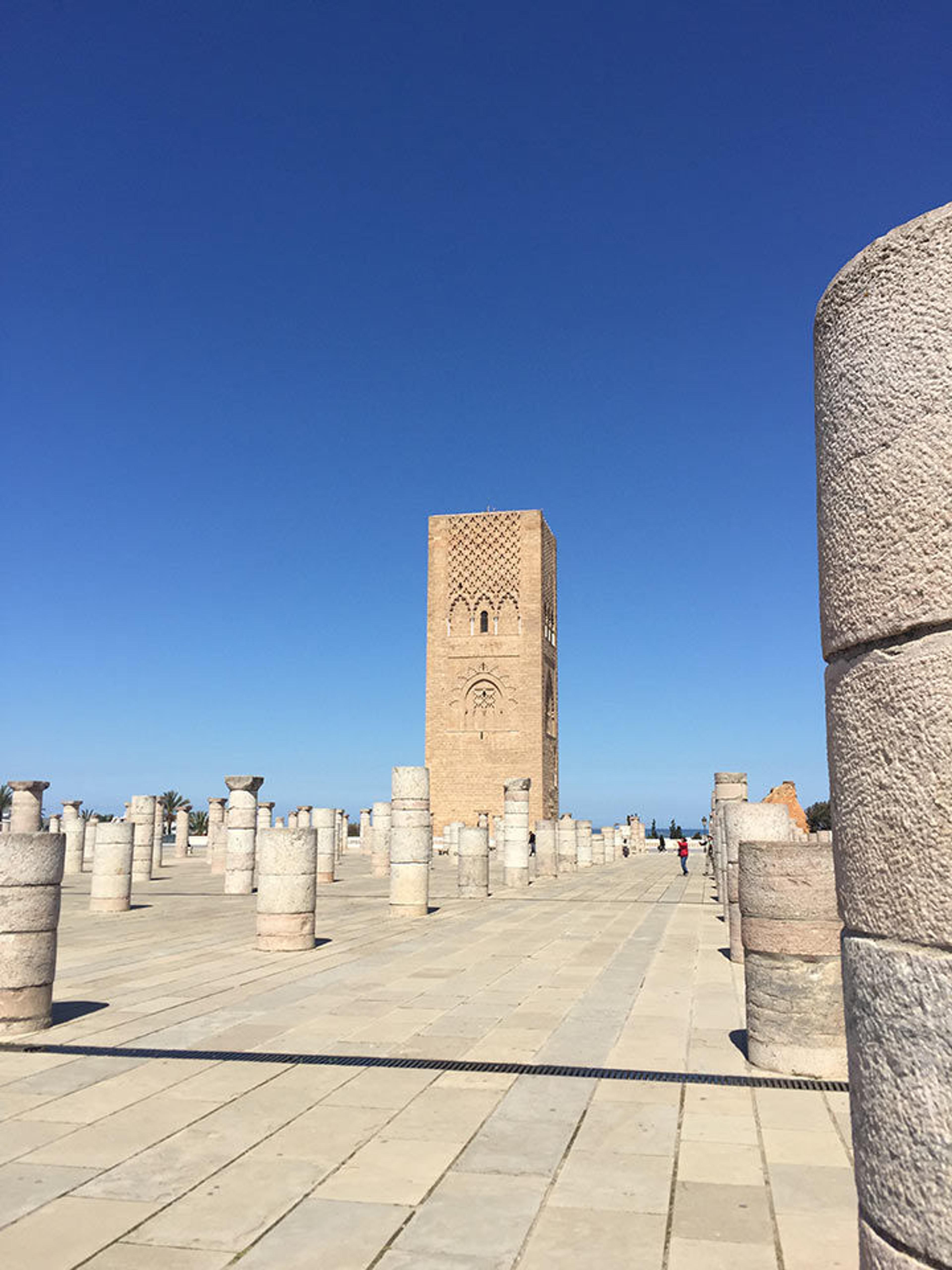 View of the Hassan Tower