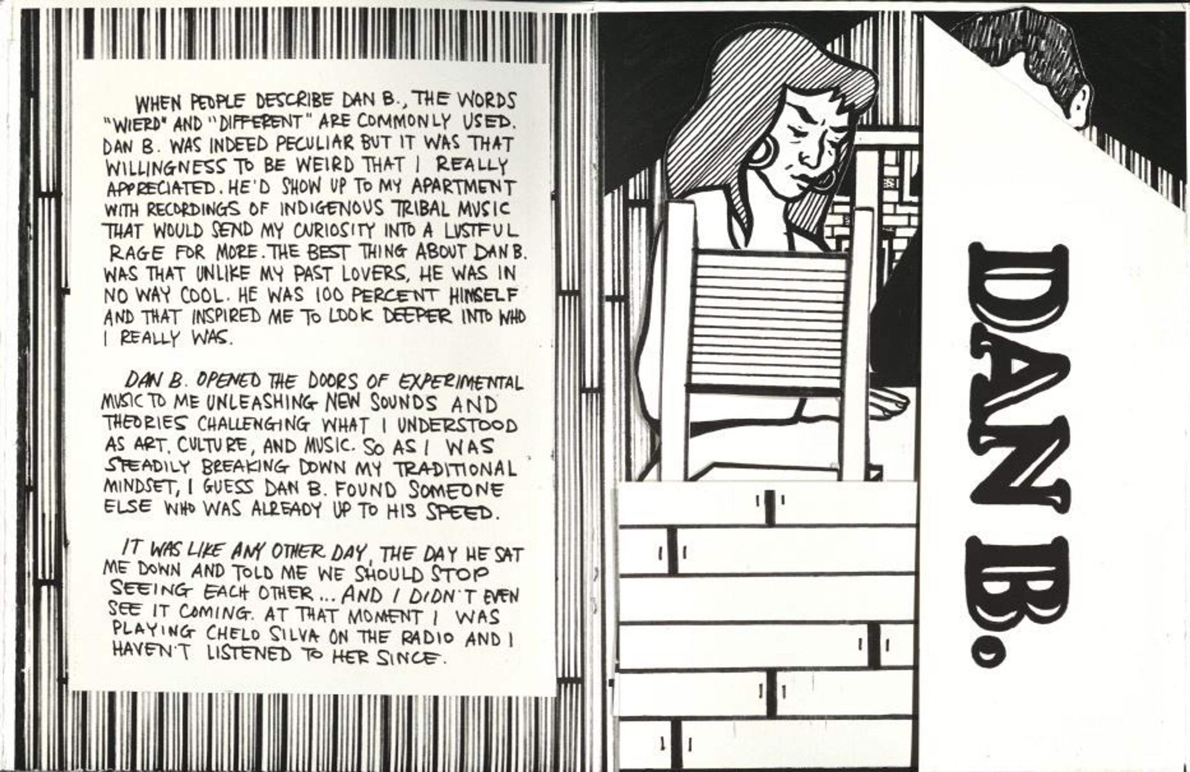 Panel with text and image