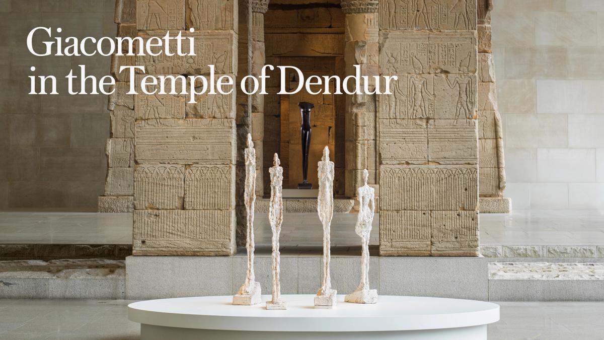Giacometti in the Temple of Dendur