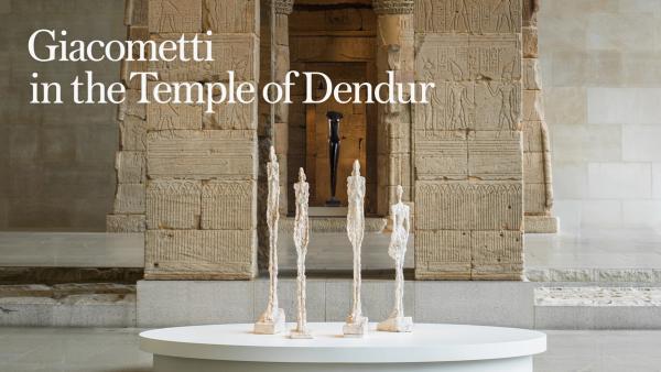 Giacometti in the Temple of Dendur