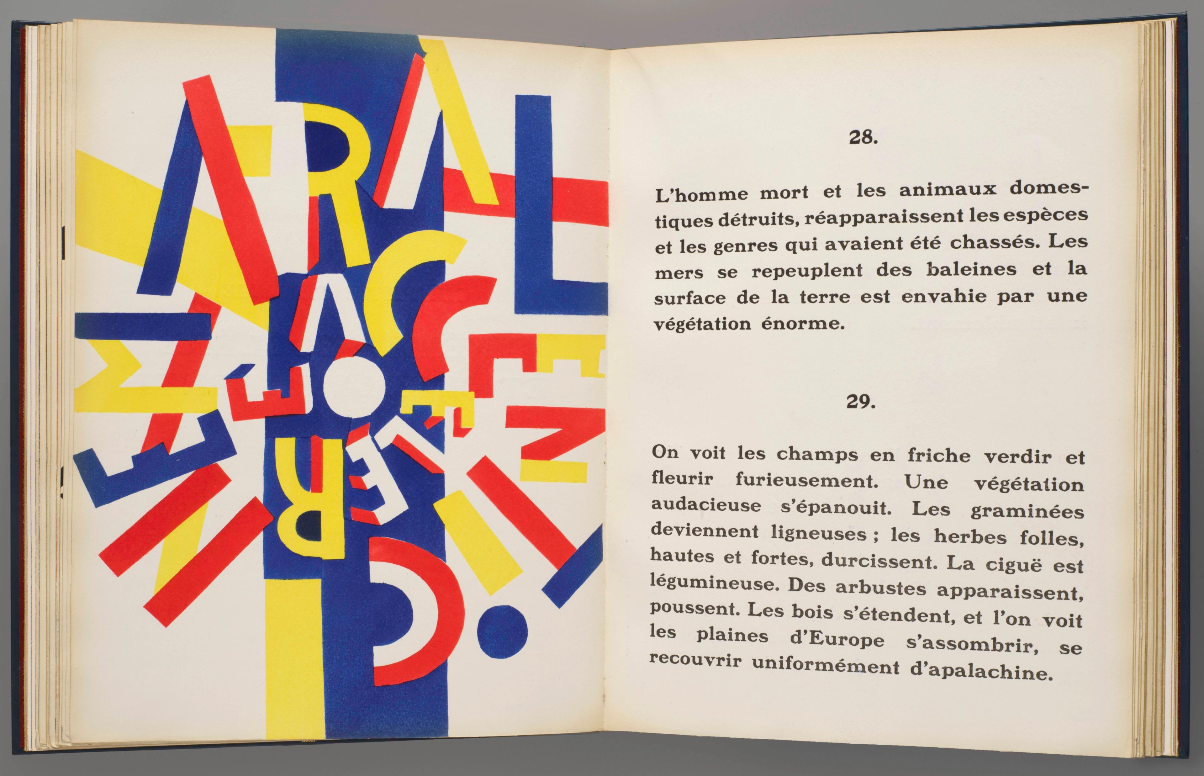 Image of spread 27 of La Fin du monde - a modernist book. 