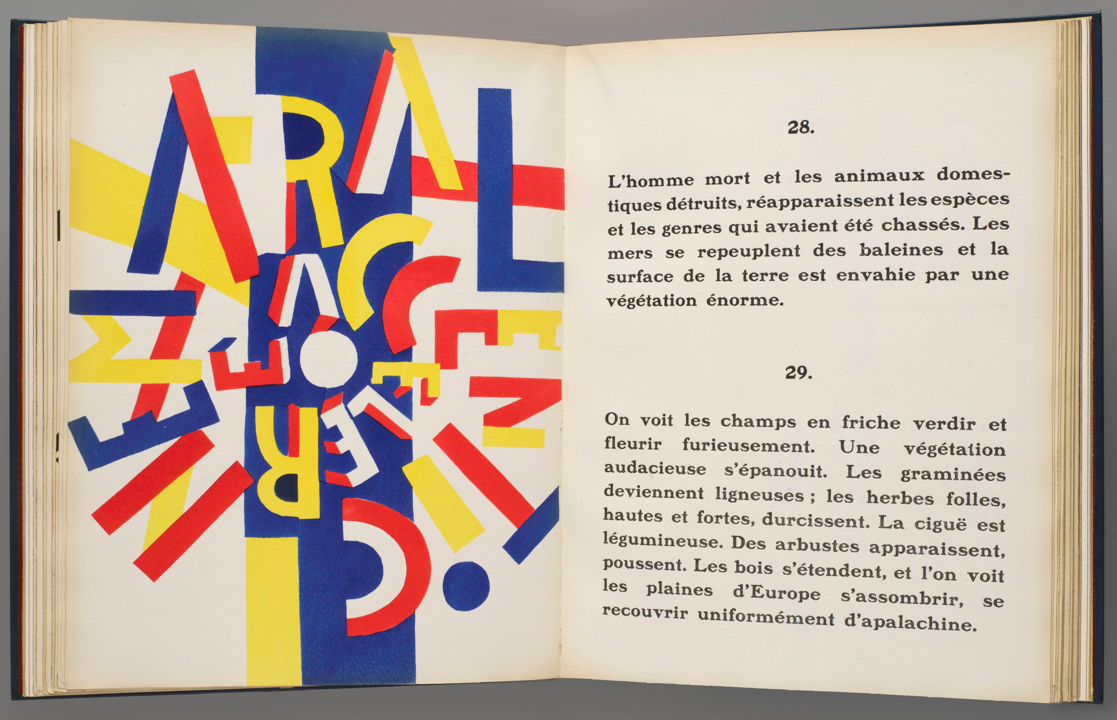 Image of spread 27 of La Fin du monde - a modernist book.