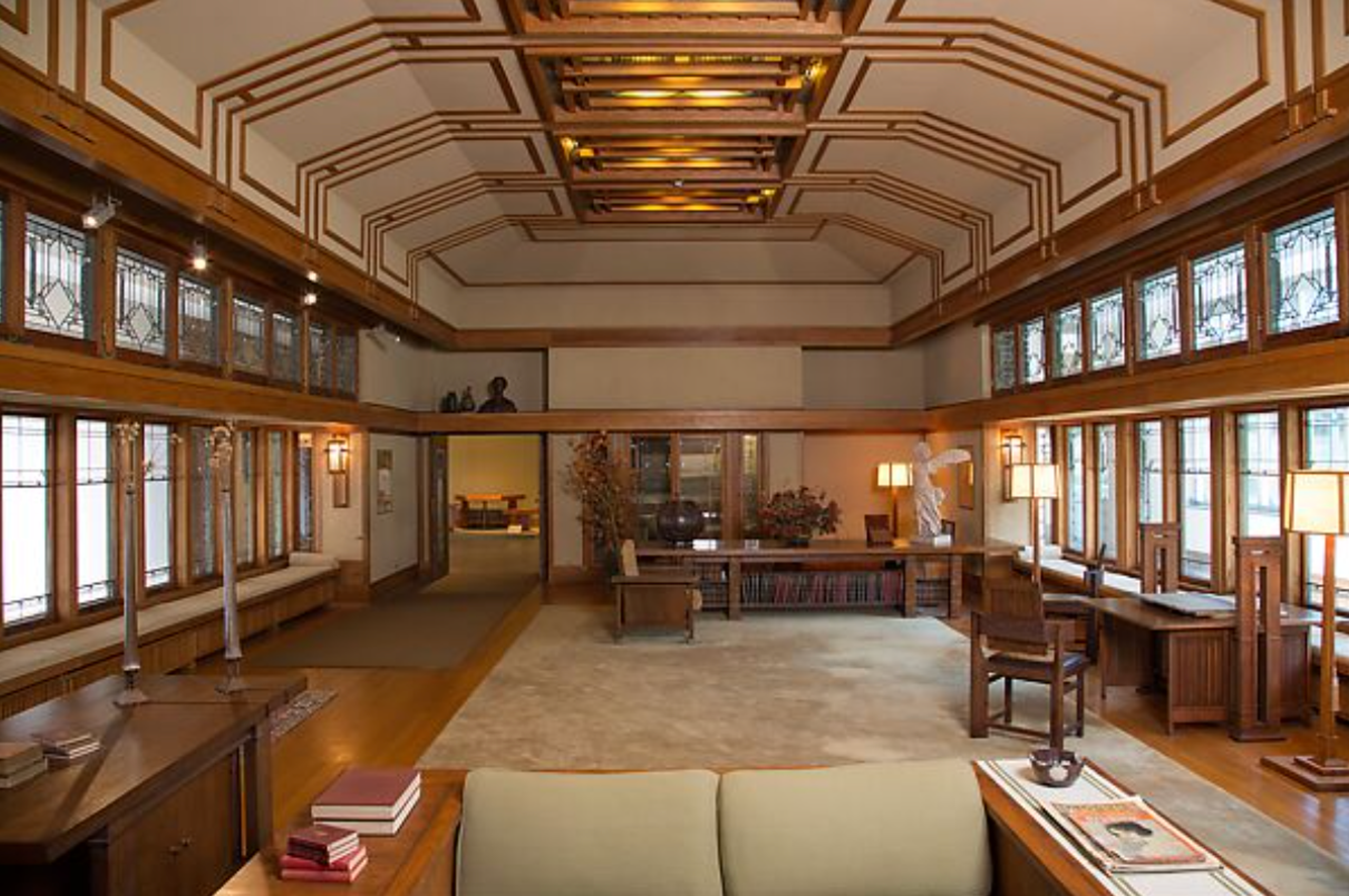 Image of Living Room from the Francis W. Little House: Windows and paneling