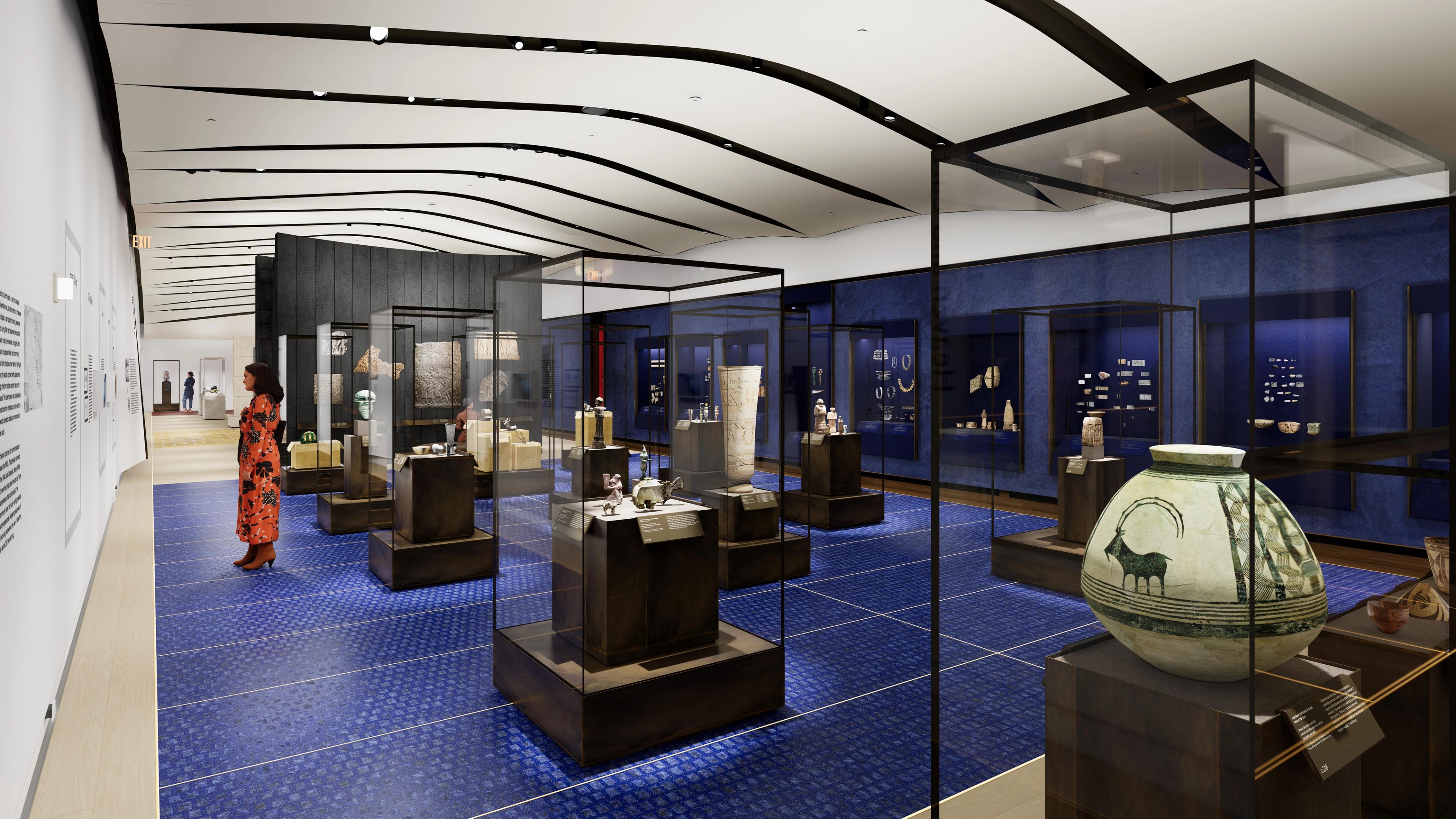 Rendering of the New Galleries for the Art of the Ancient West Asia and Cyprus.
