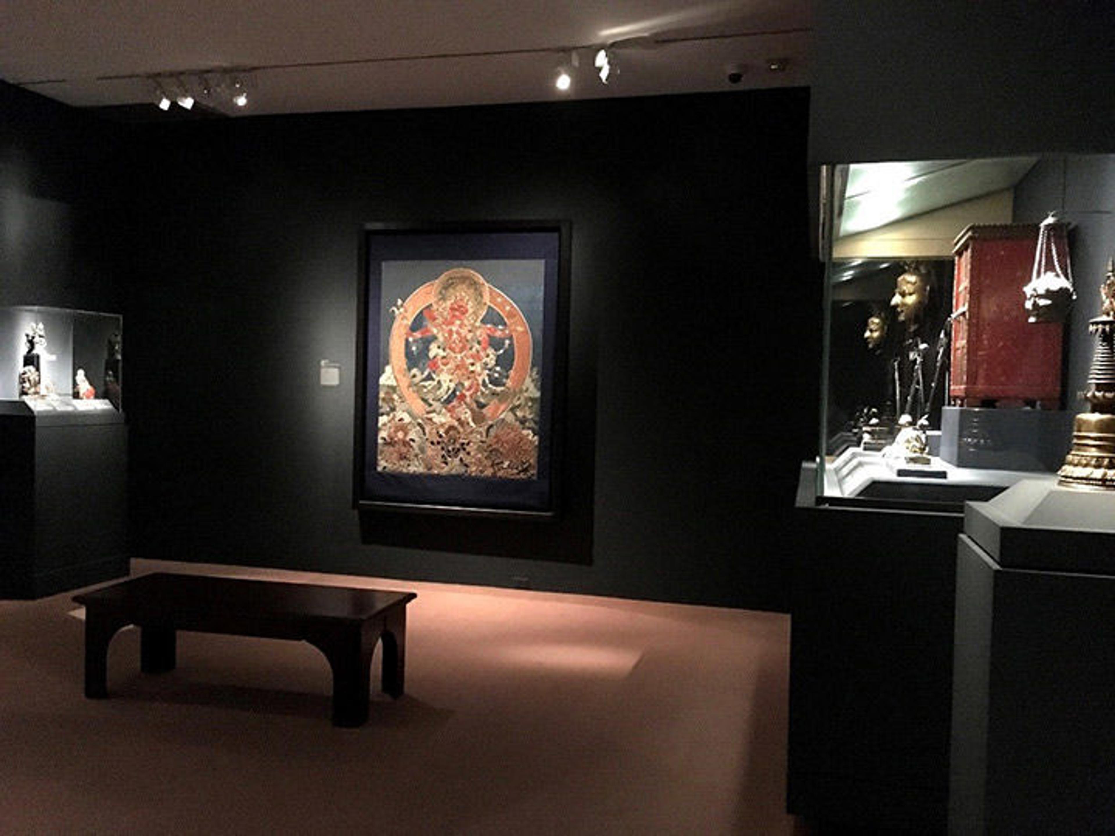 Thangka displayed in the gallery