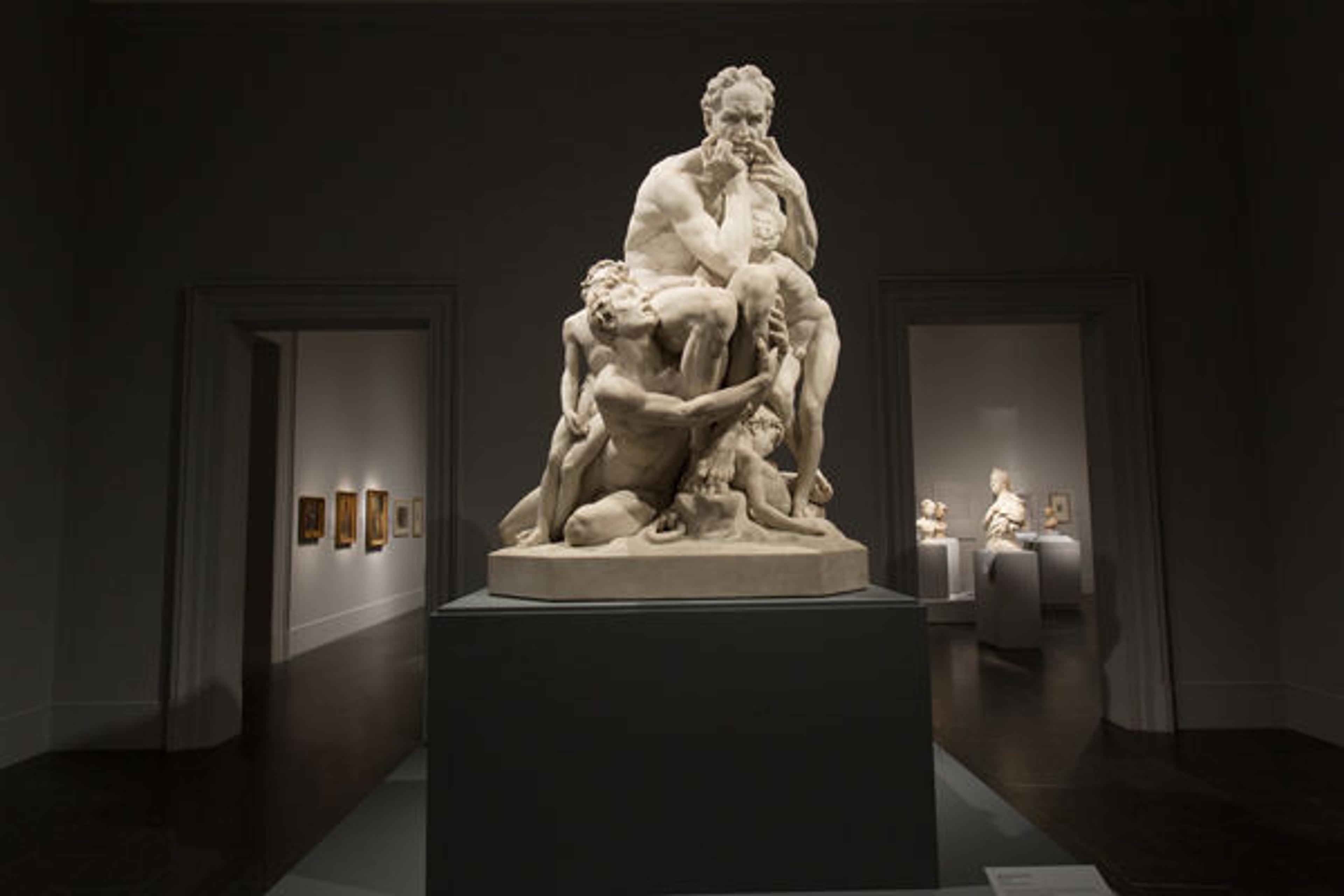 Gallery view of Carpeaux exhibition