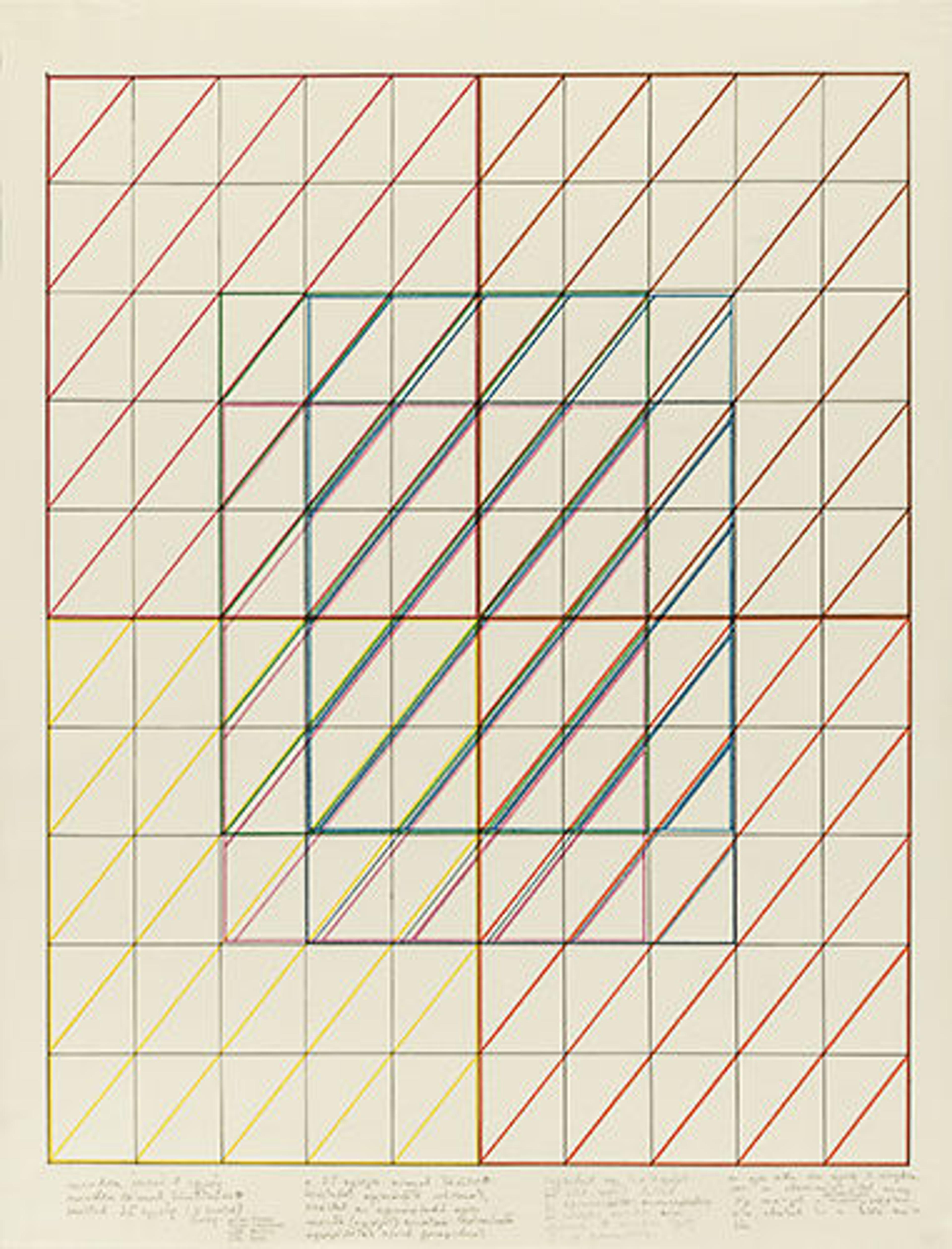 Grid with intersecting colors