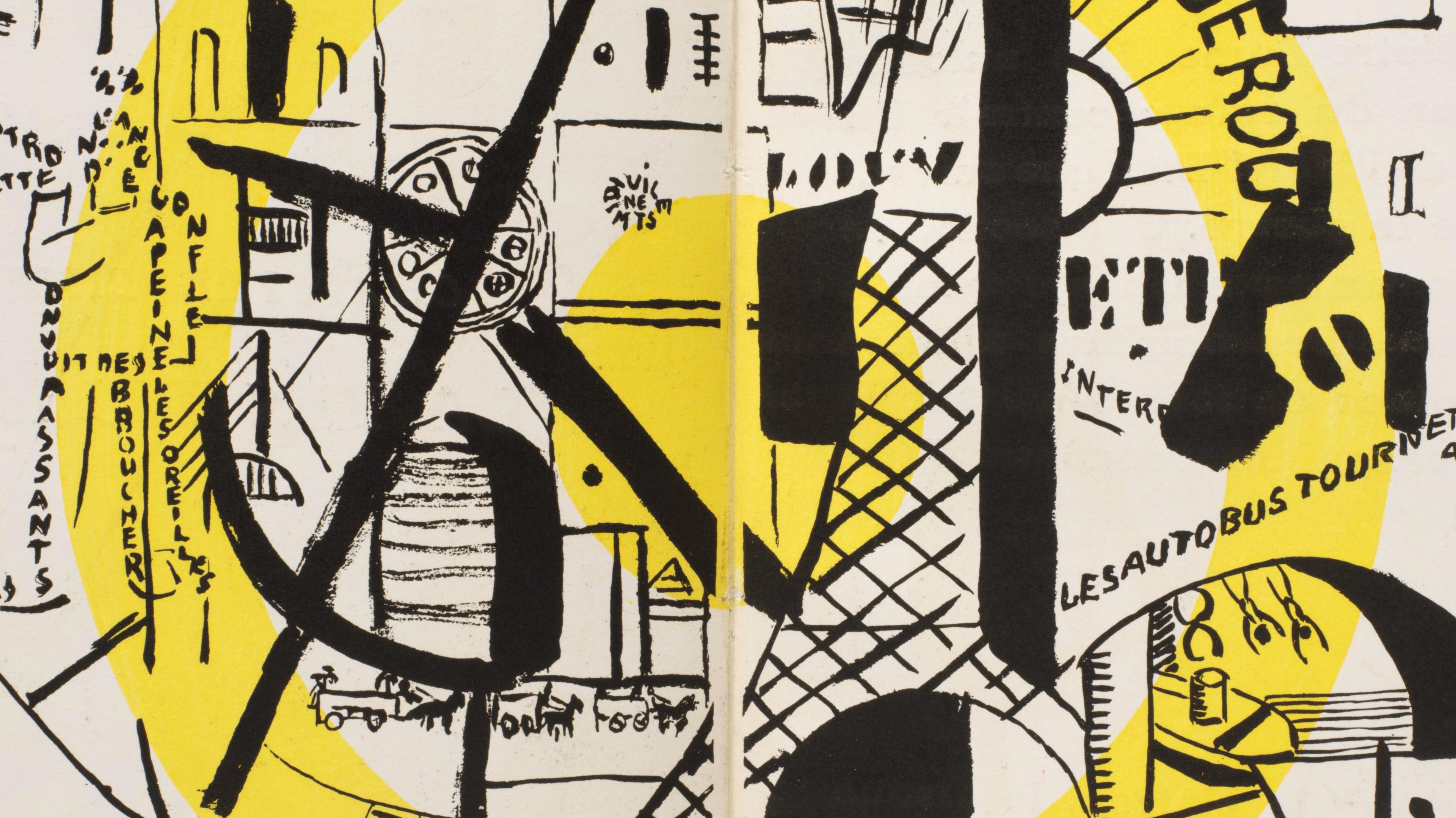 Image of spread 24 of La Fin du monde, an illustration by Fernand Leger.
