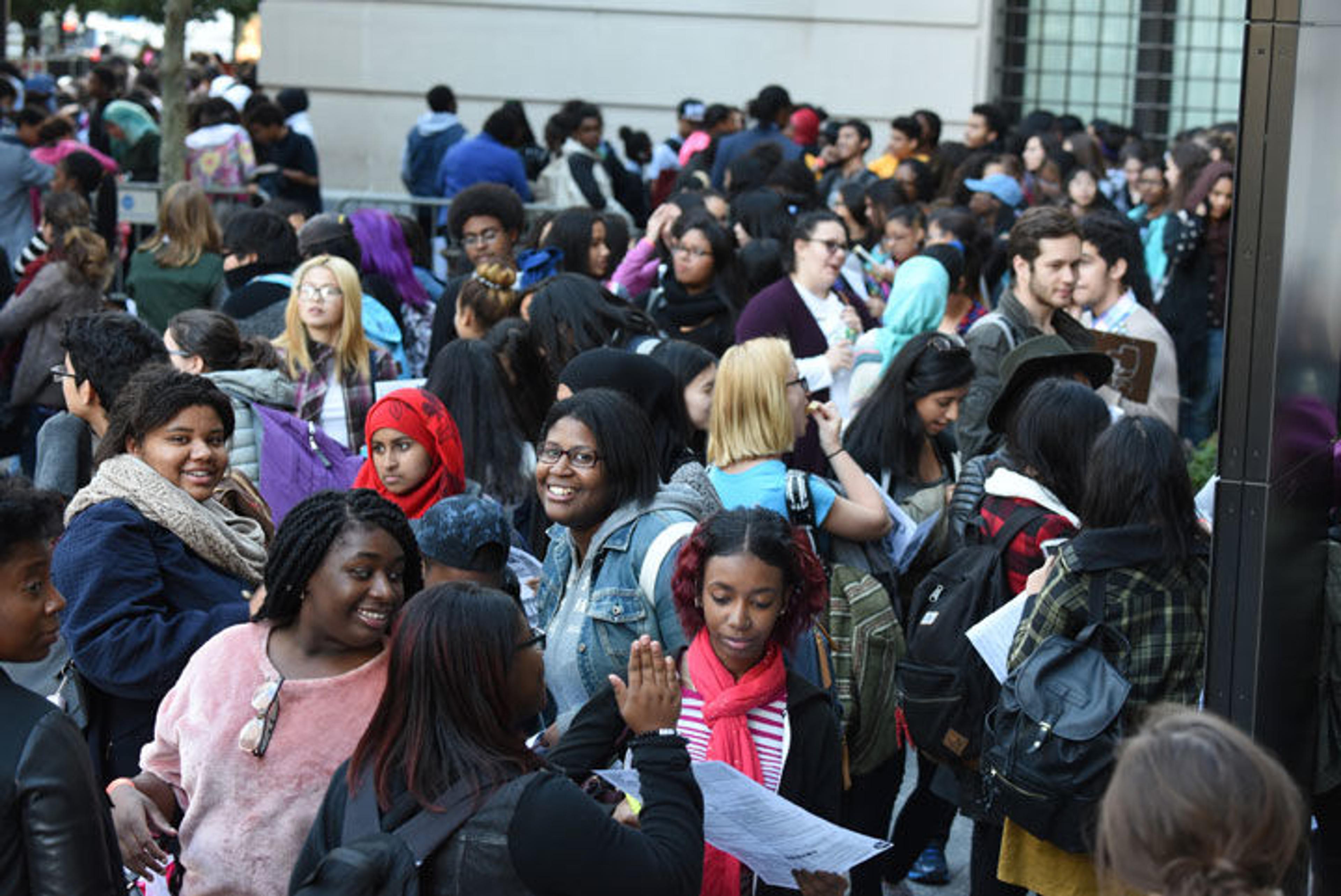 Teens line up for Teens Take The Met