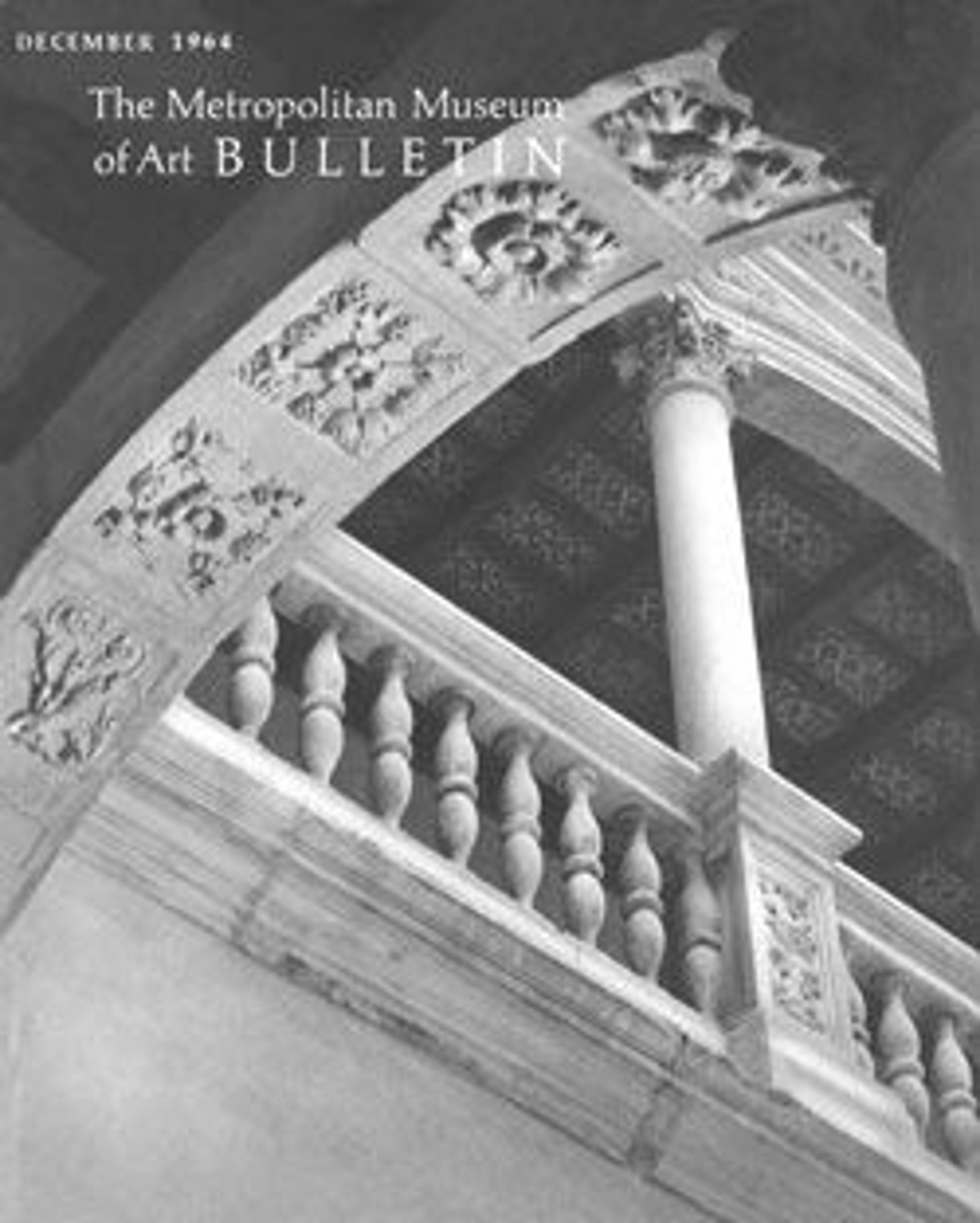 "The Velez Blanco Patio: An Italian Renaissance Monument from Spain": The Metropolitan Museum of Art Bulletin, v. 23, no. 4 (December, 1964)